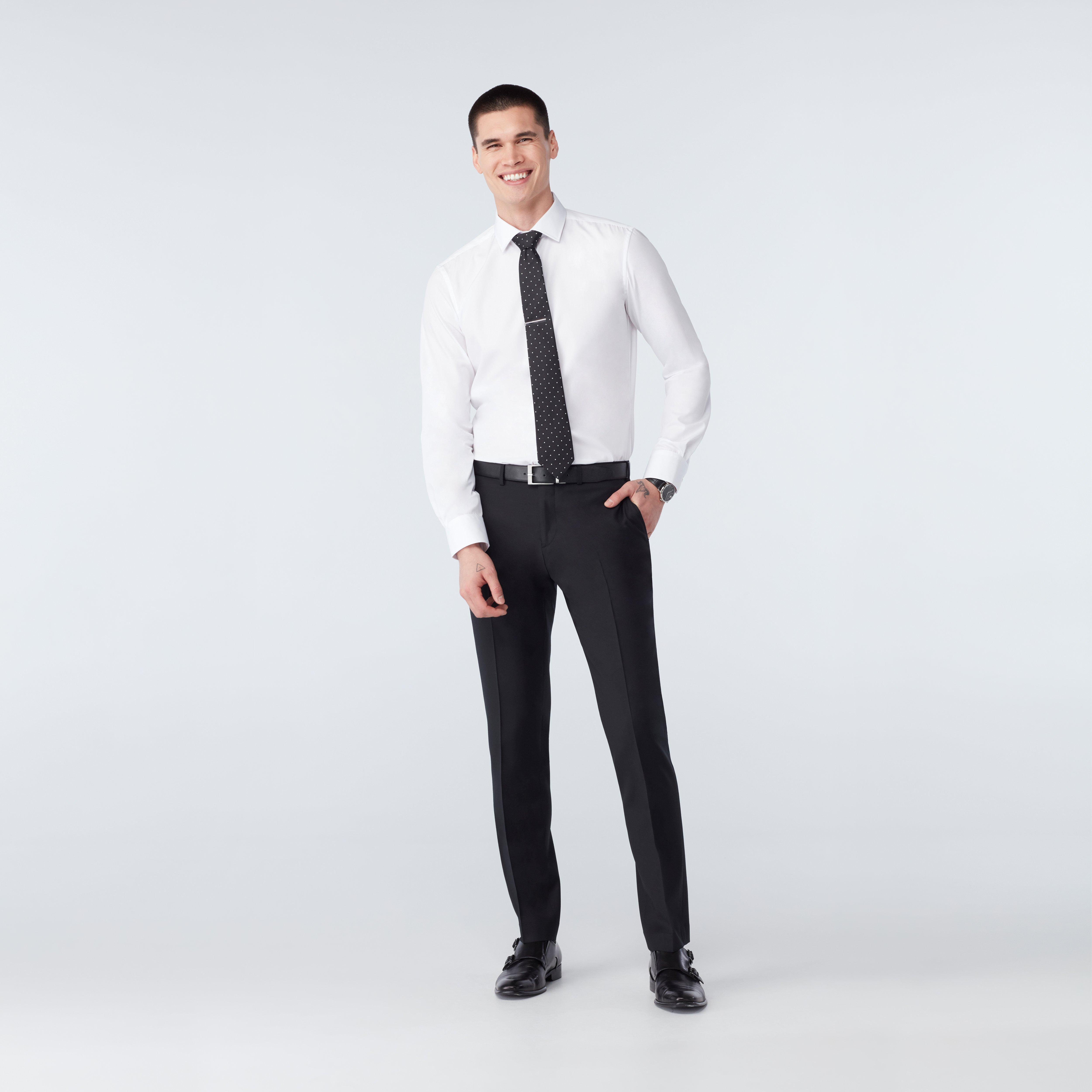 Poly Lycra Solid Slim Fit Mens Formal Trouser