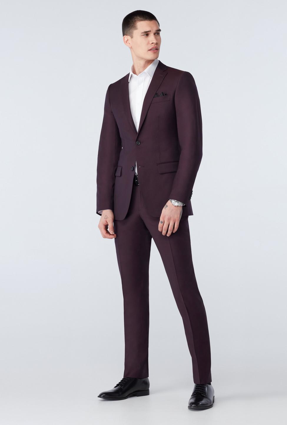 Burgundy suit - Highworth Solid Design from Premium Indochino Collection