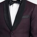 Product thumbnail 1 Burgundy blazer - Highworth Solid Design from Tuxedo Indochino Collection