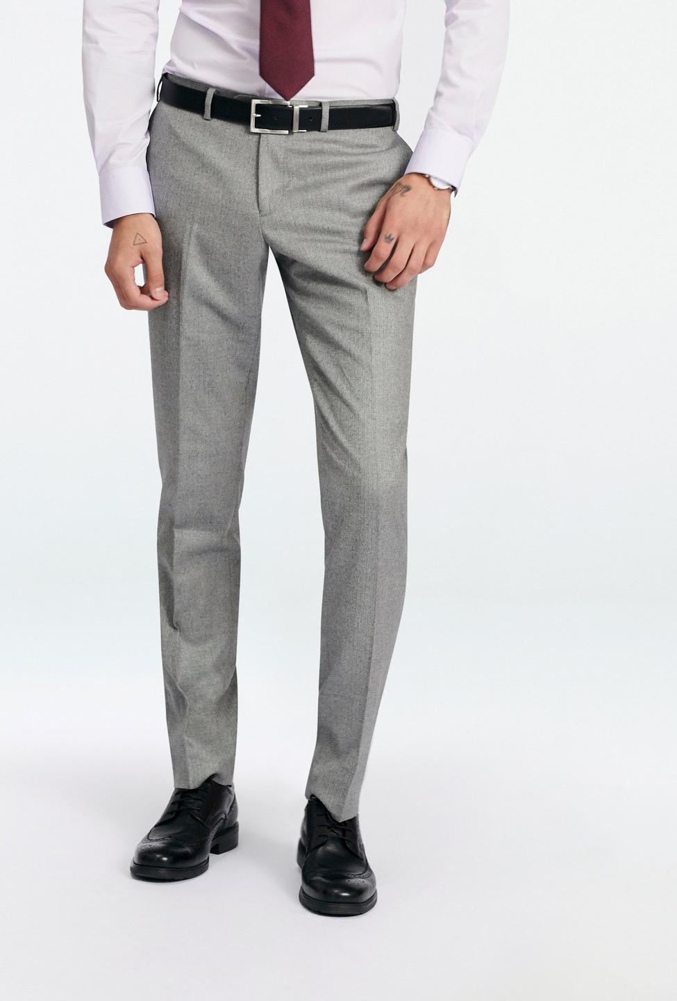 Gray pants - Prescot Herringbone Design from Seasonal Indochino Collection