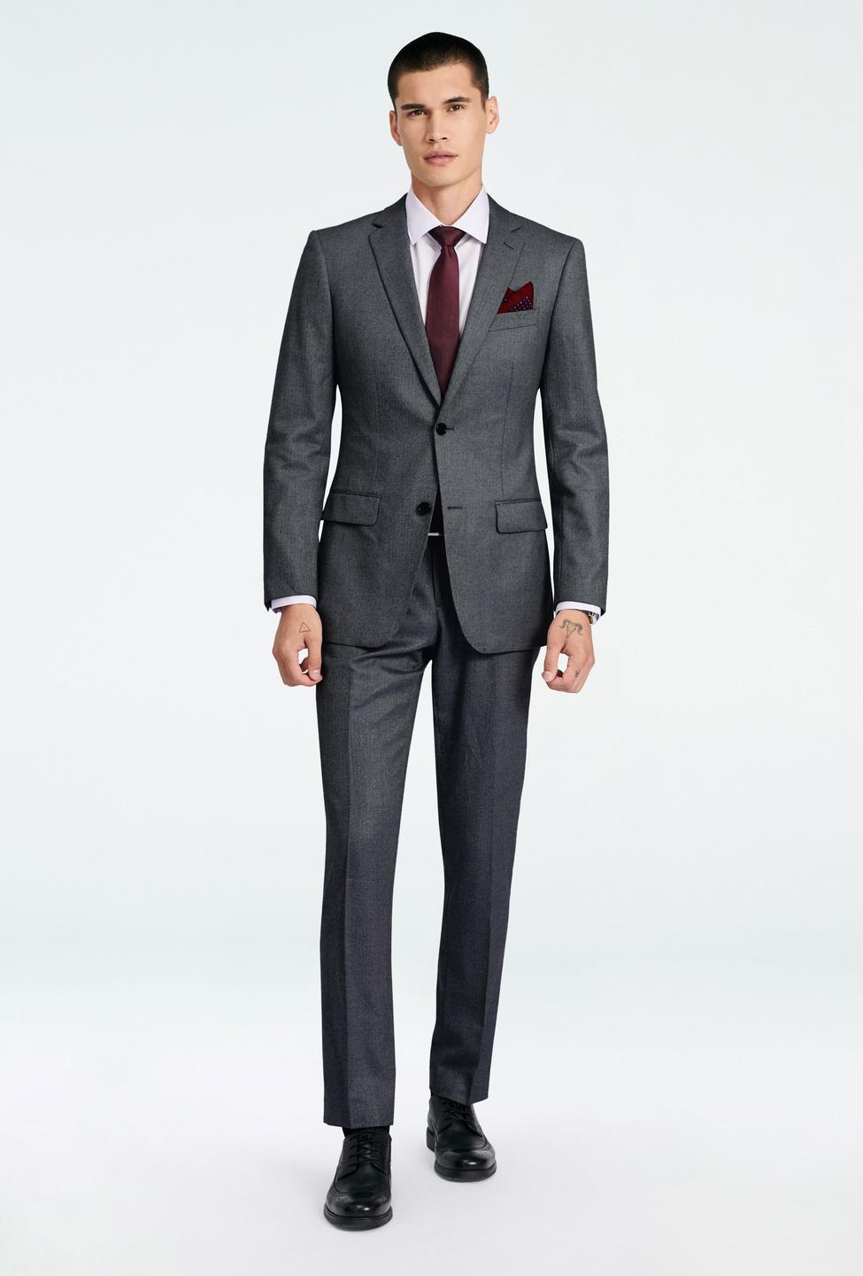Gray suit - Prescot Herringbone Design from Seasonal Indochino Collection