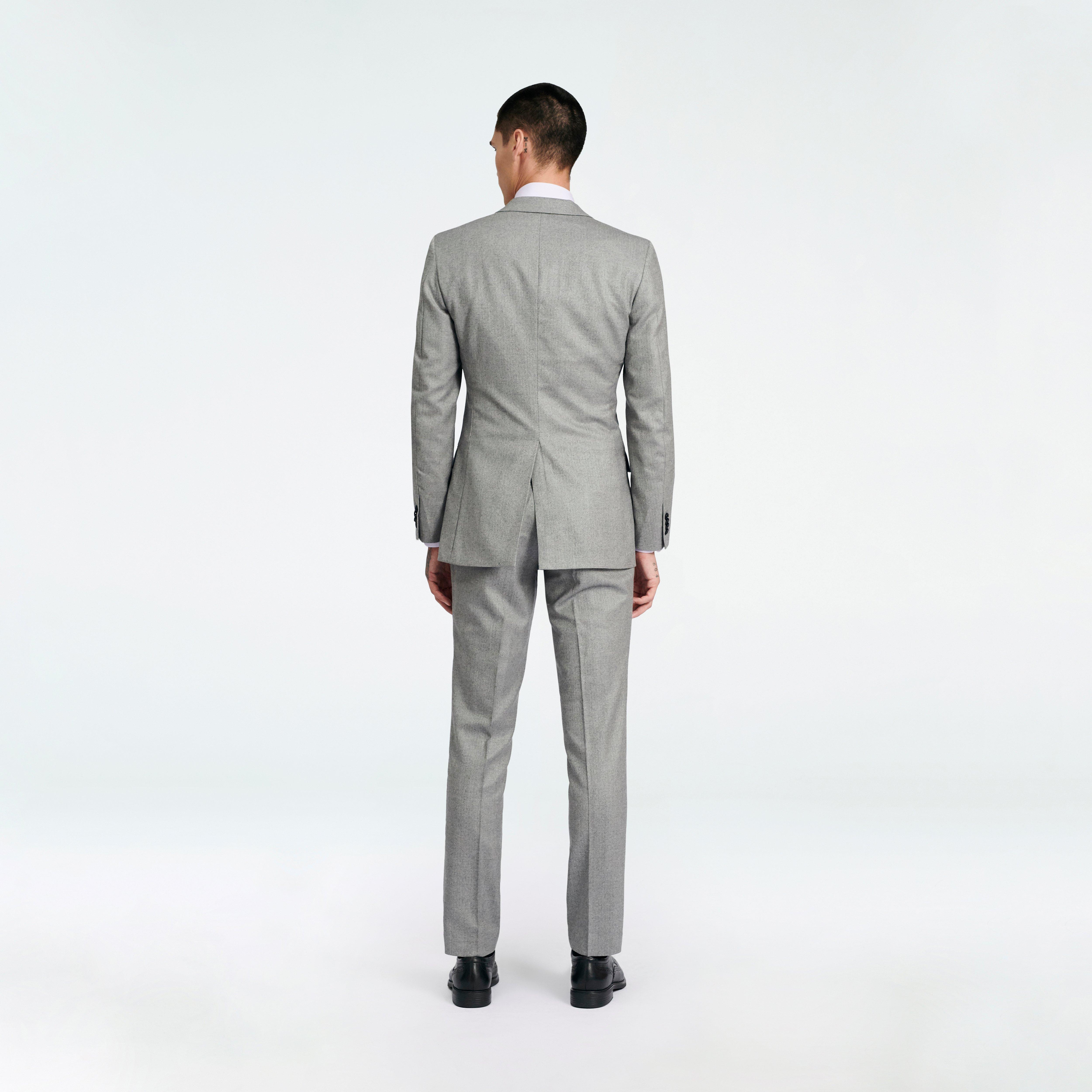Prescot Herringbone Gray Suit