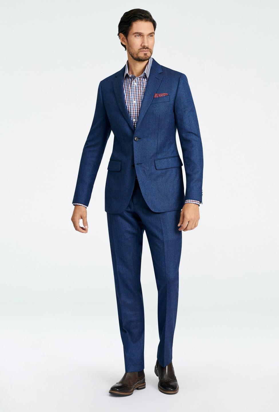 Blue suit - Prescot Herringbone Design from Seasonal Indochino Collection