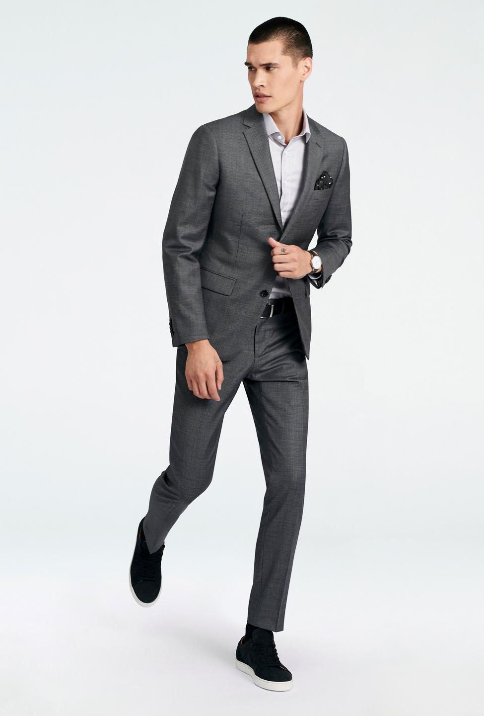 Gray suit - Malvern Houndstooth Design from Seasonal Indochino Collection