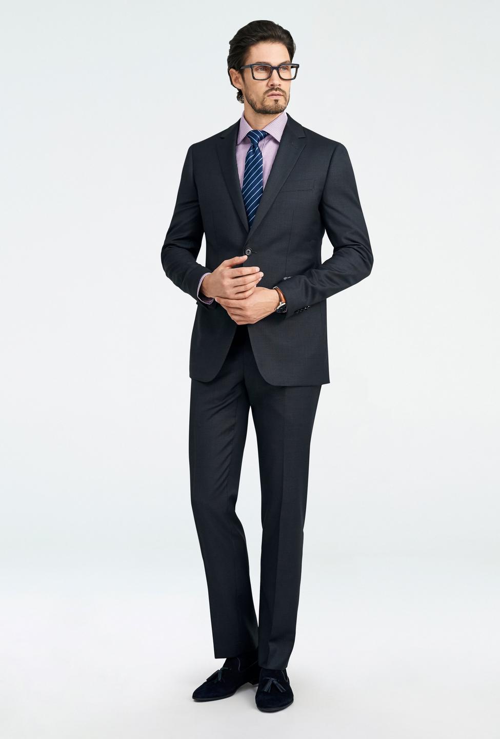Gray suit - Malvern Houndstooth Design from Seasonal Indochino Collection