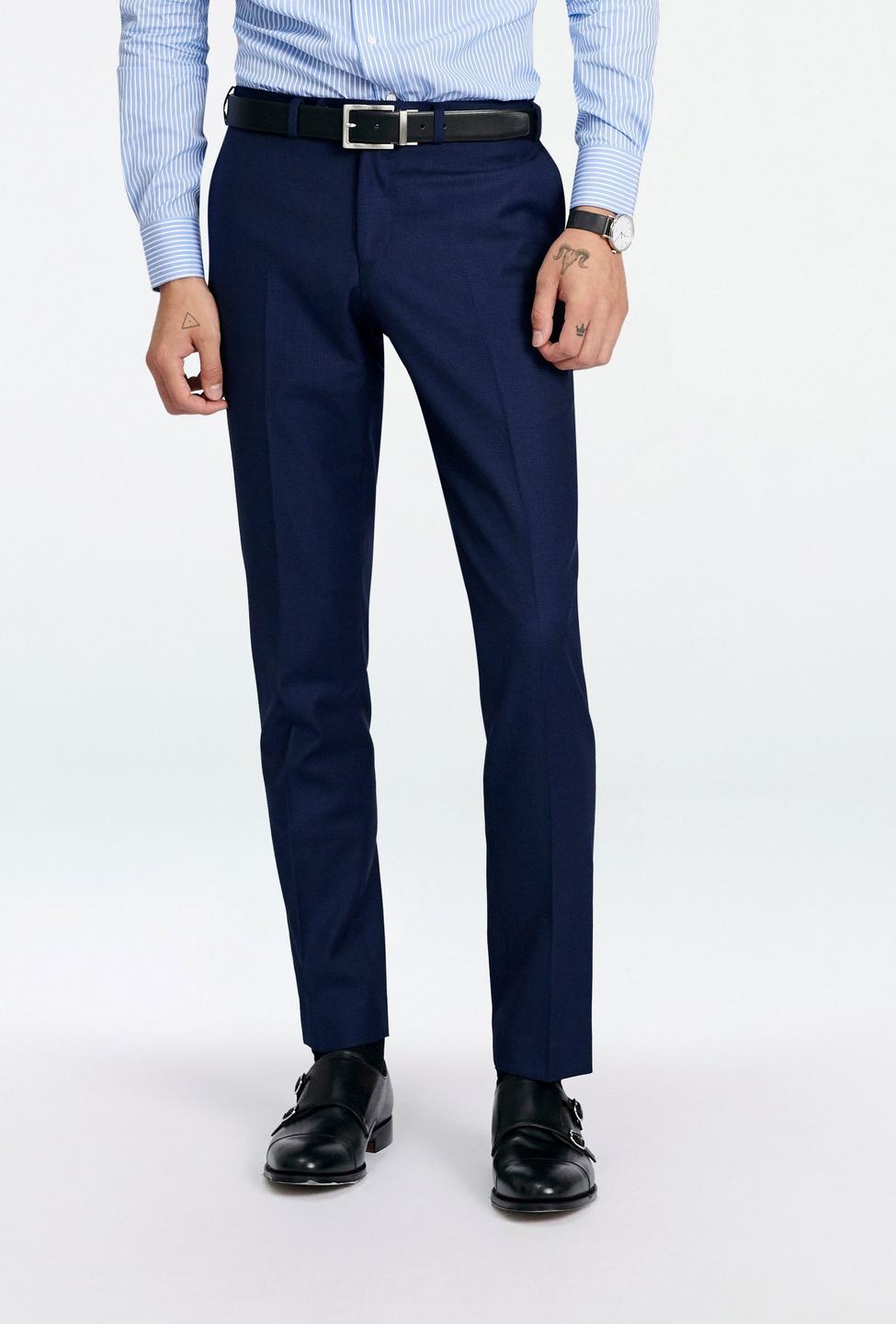 Blue pants - Malvern Houndstooth Design from Seasonal Indochino Collection