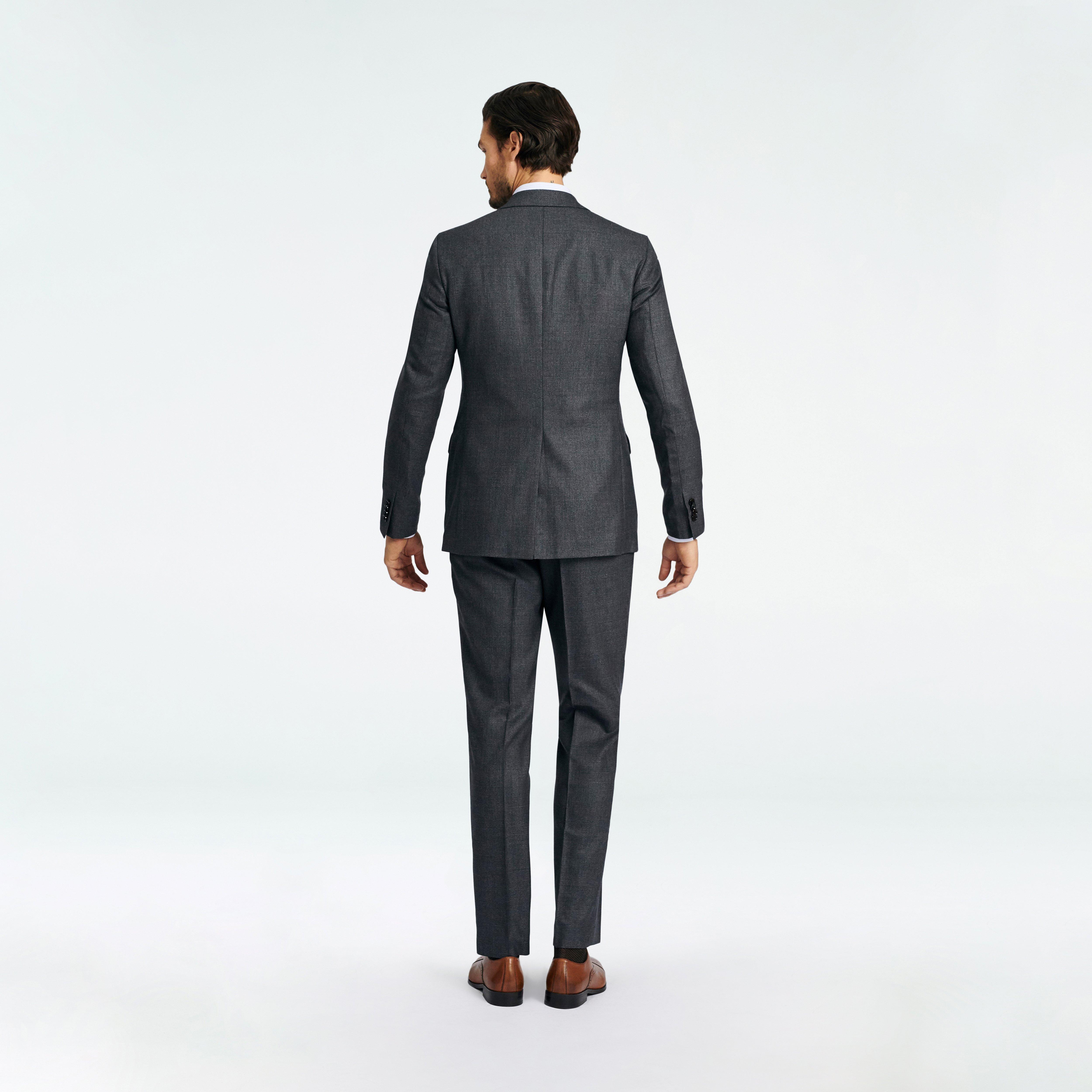 bottsford micro check charcoal suit