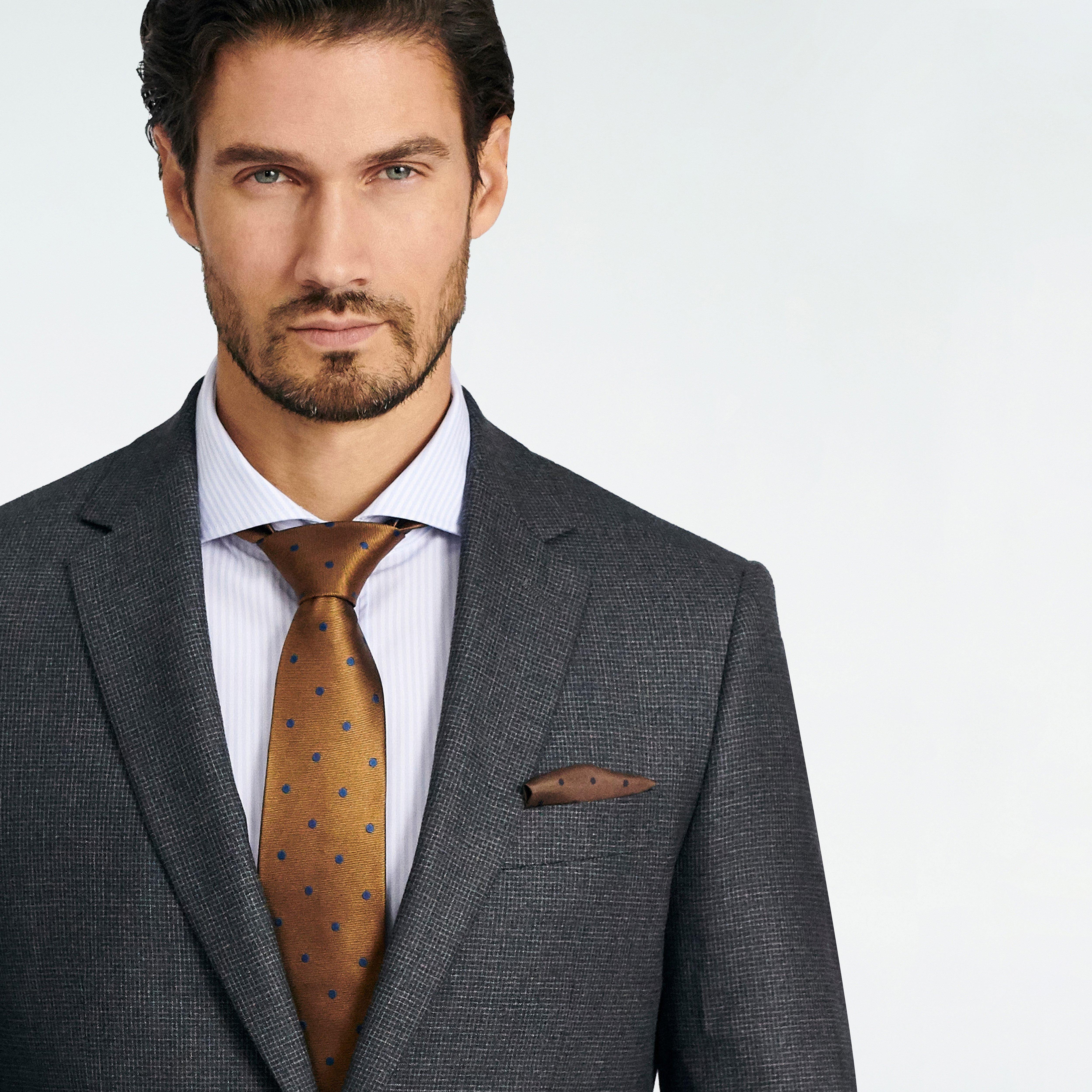 bottsford micro check charcoal suit