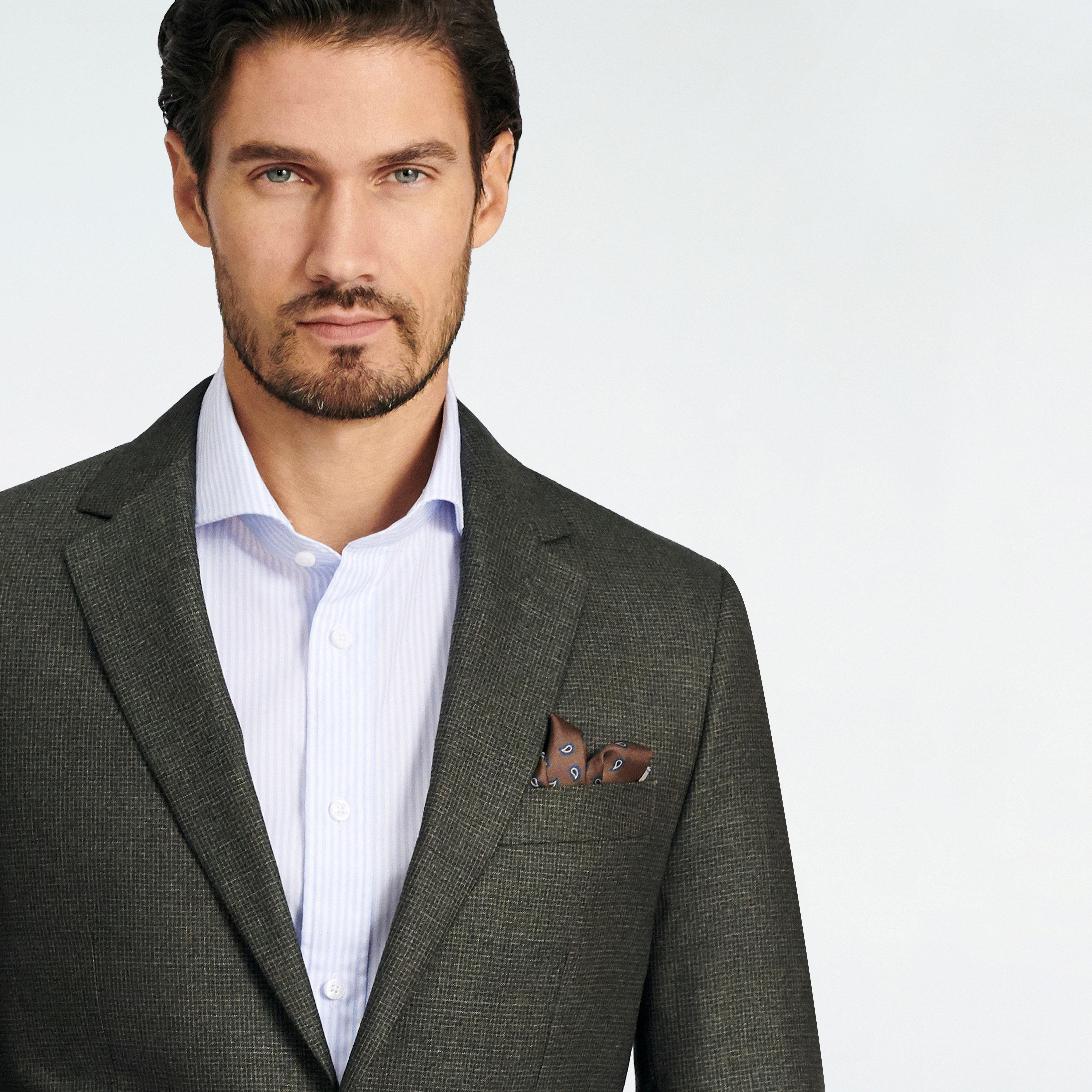 bottsford micro check charcoal suit