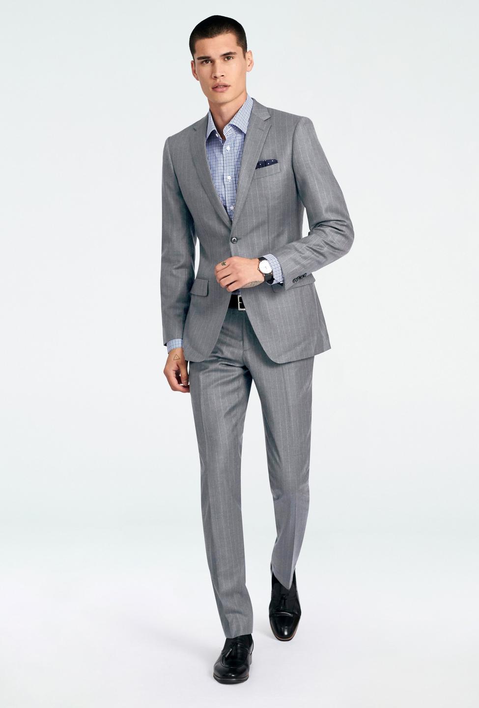 Gray suit - Reigate Striped Design from Seasonal Indochino Collection