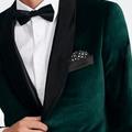 Product thumbnail 1 Green blazer - Hardford Solid Design from Tuxedo Indochino Collection