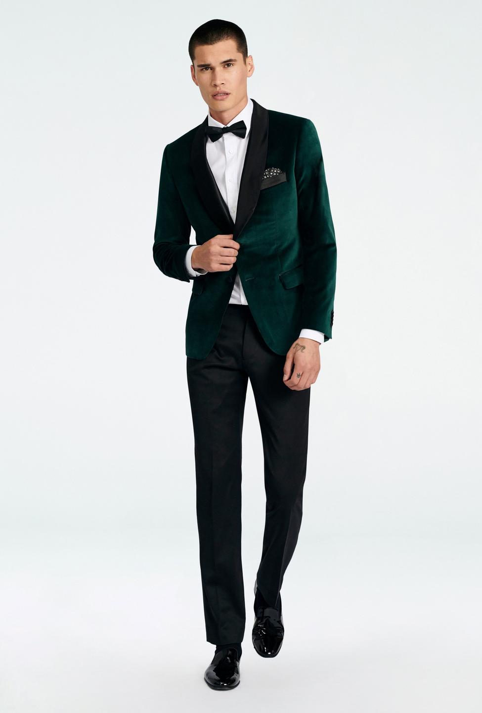 Green blazer - Hardford Solid Design from Tuxedo Indochino Collection