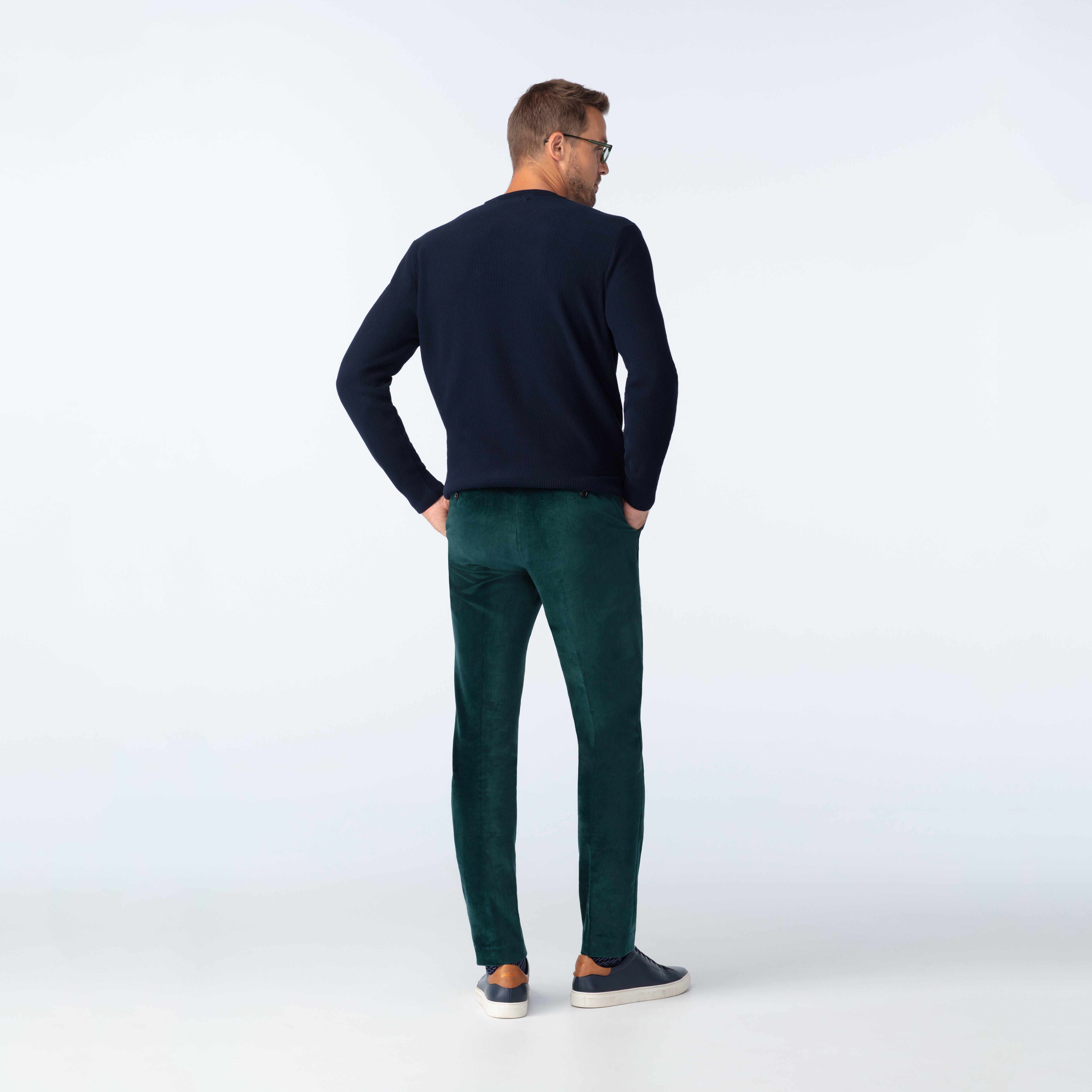 Product thumbnail 2 Green pants - Harford Solid Design from Premium Indochino Collection