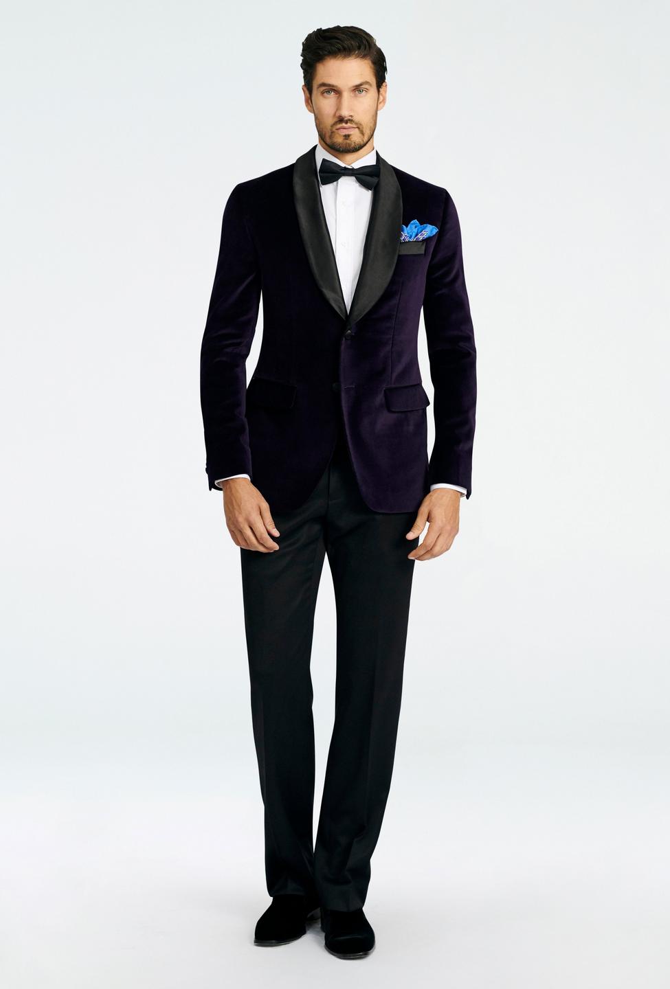 Purple blazer - Hardford Solid Design from Tuxedo Indochino Collection
