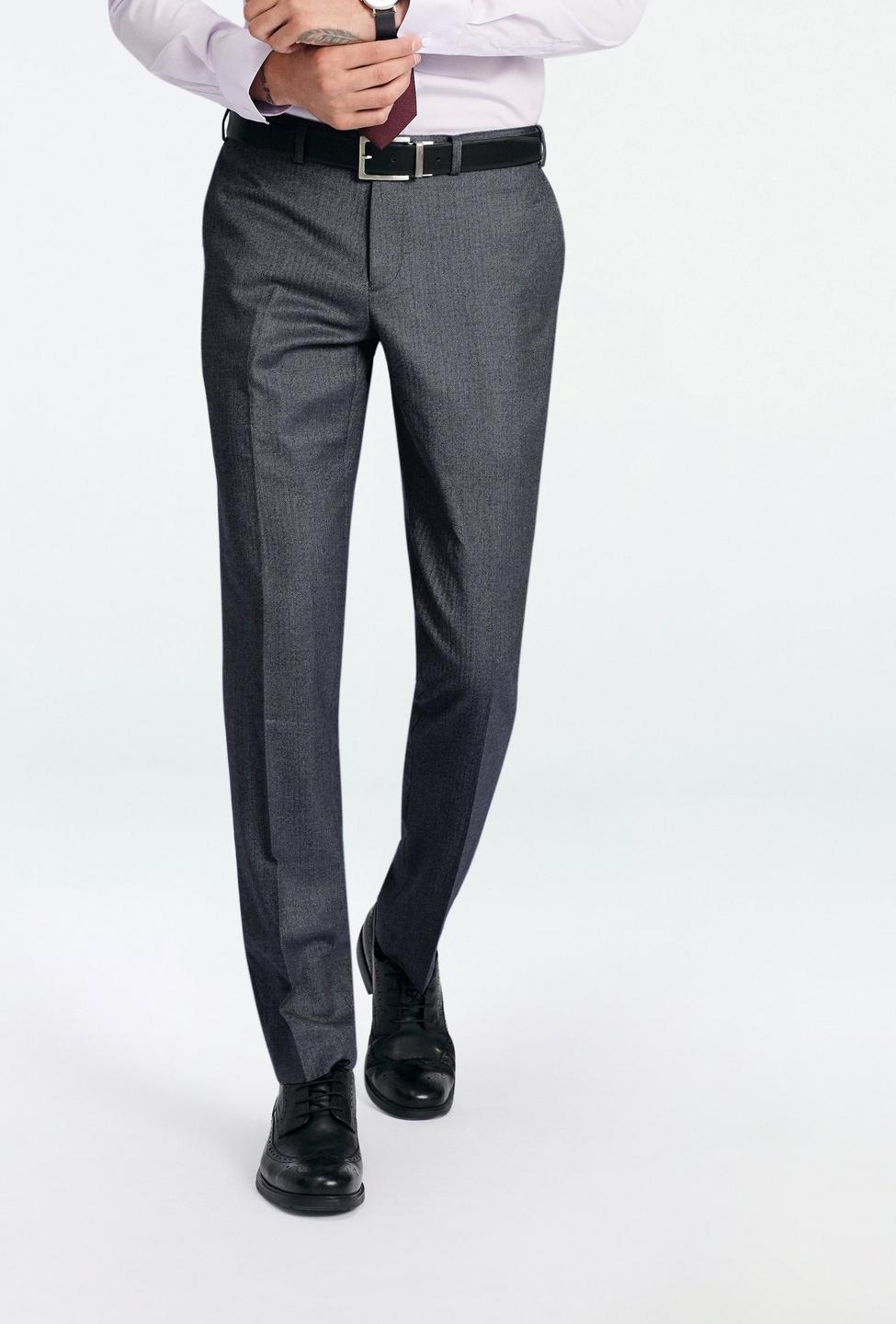 Gray pants - Prescot Herringbone Design from Seasonal Indochino Collection