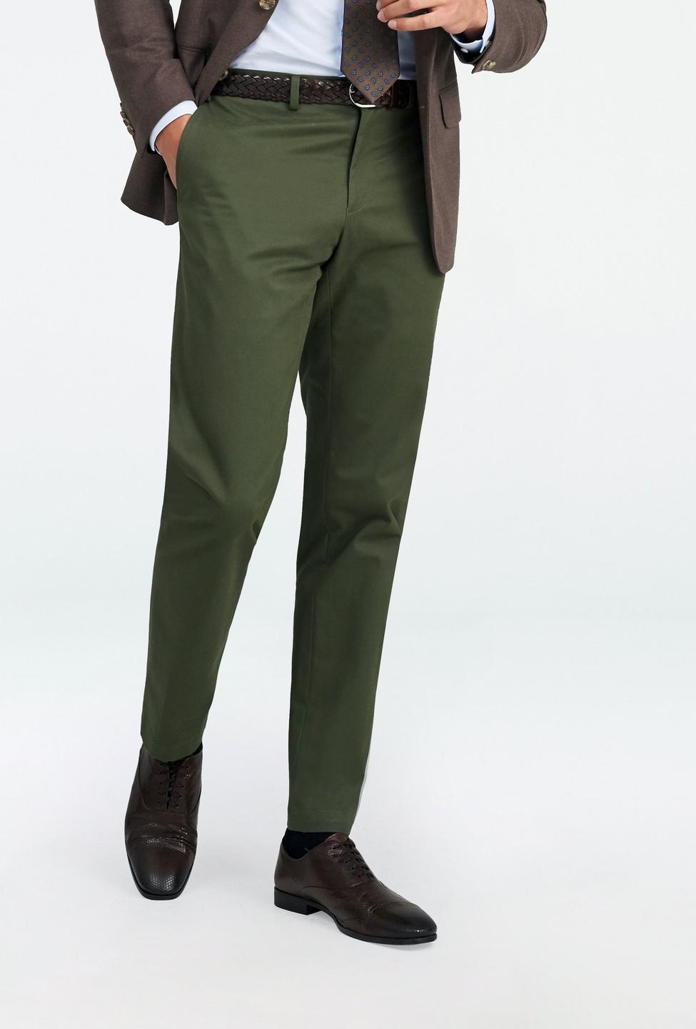 Green pants - Houndslow Solid Design from Premium Indochino Collection