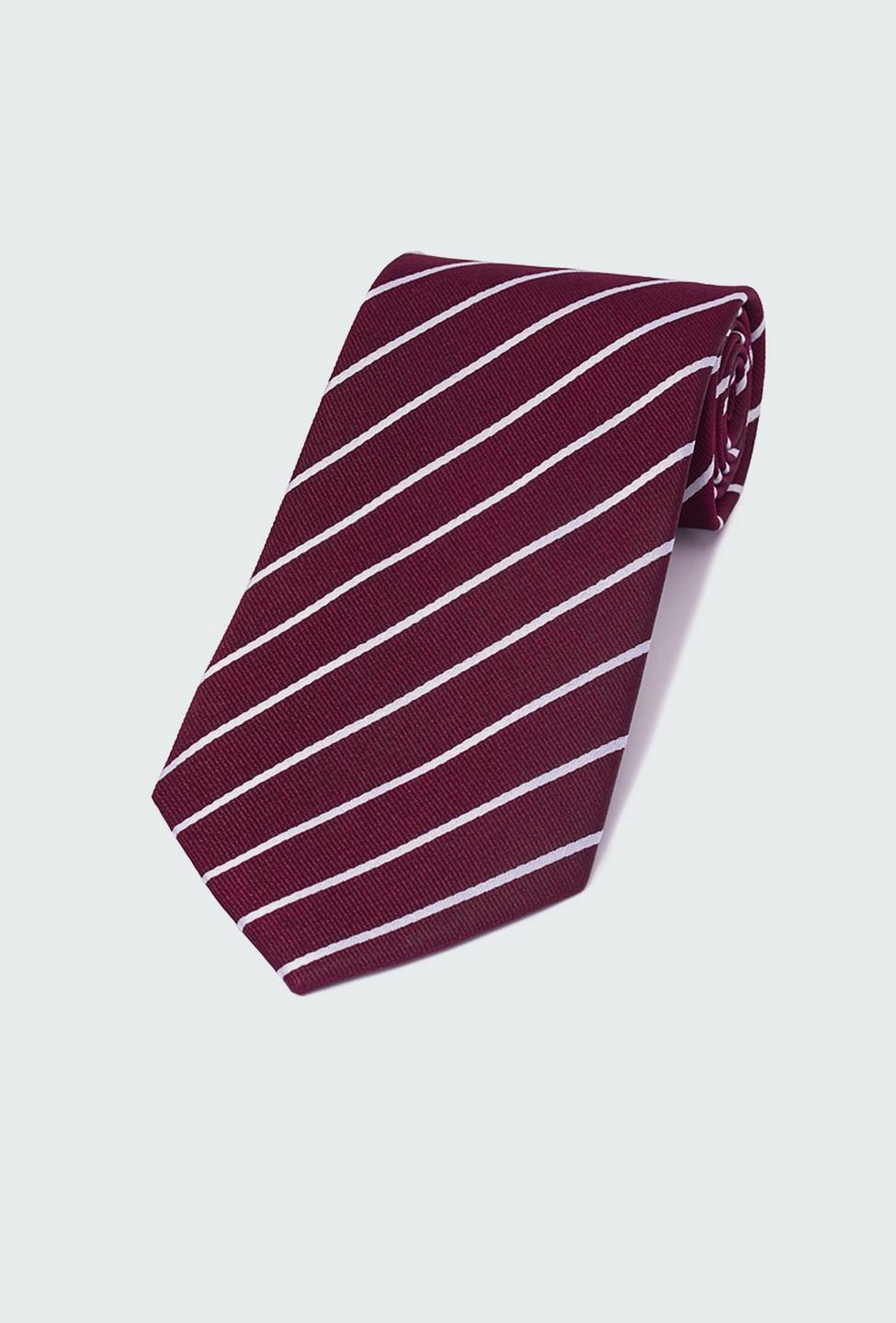 Burgundy tie - Striped Design from Indochino Collection