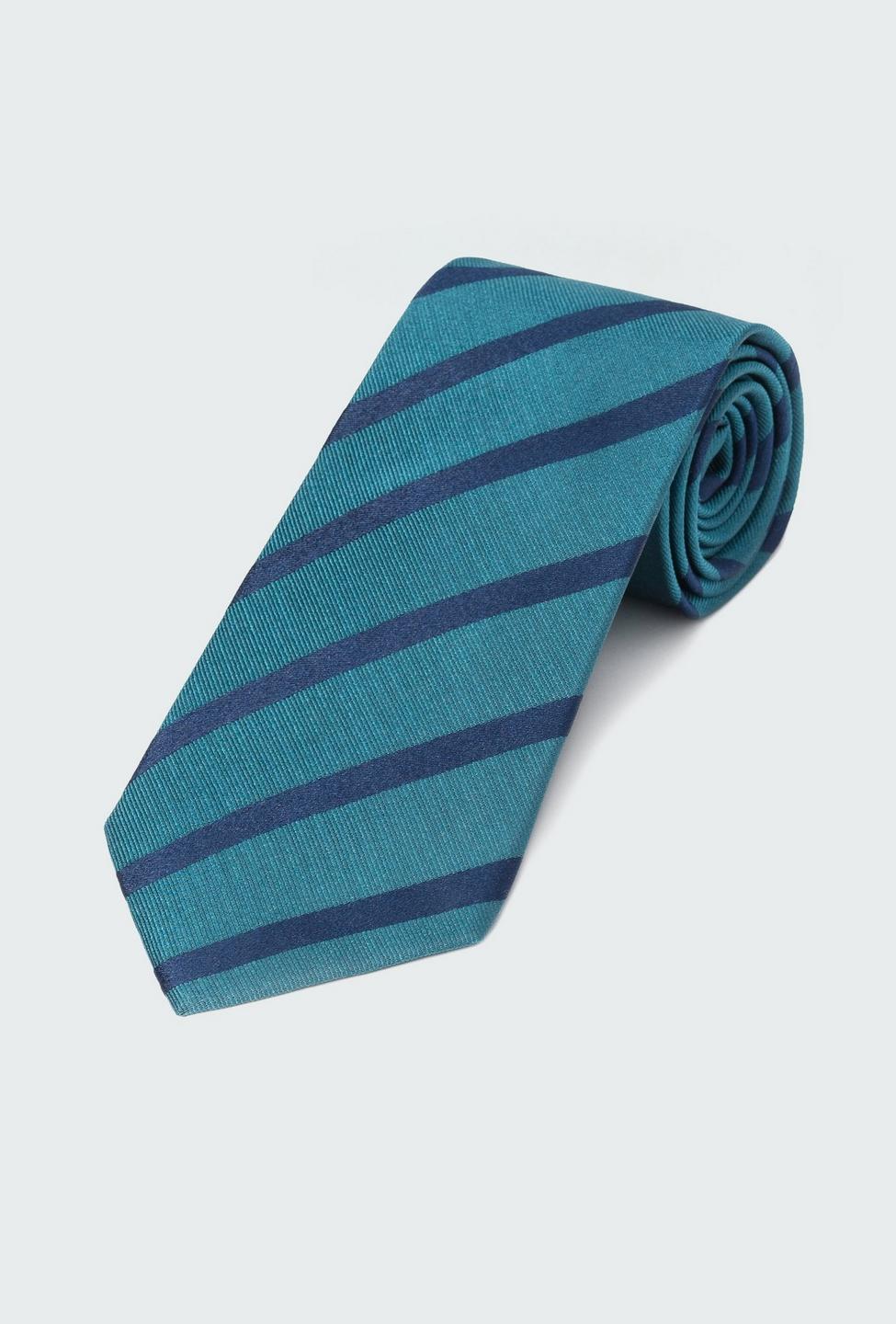 Blue and Green tie - Striped Design from Indochino Collection