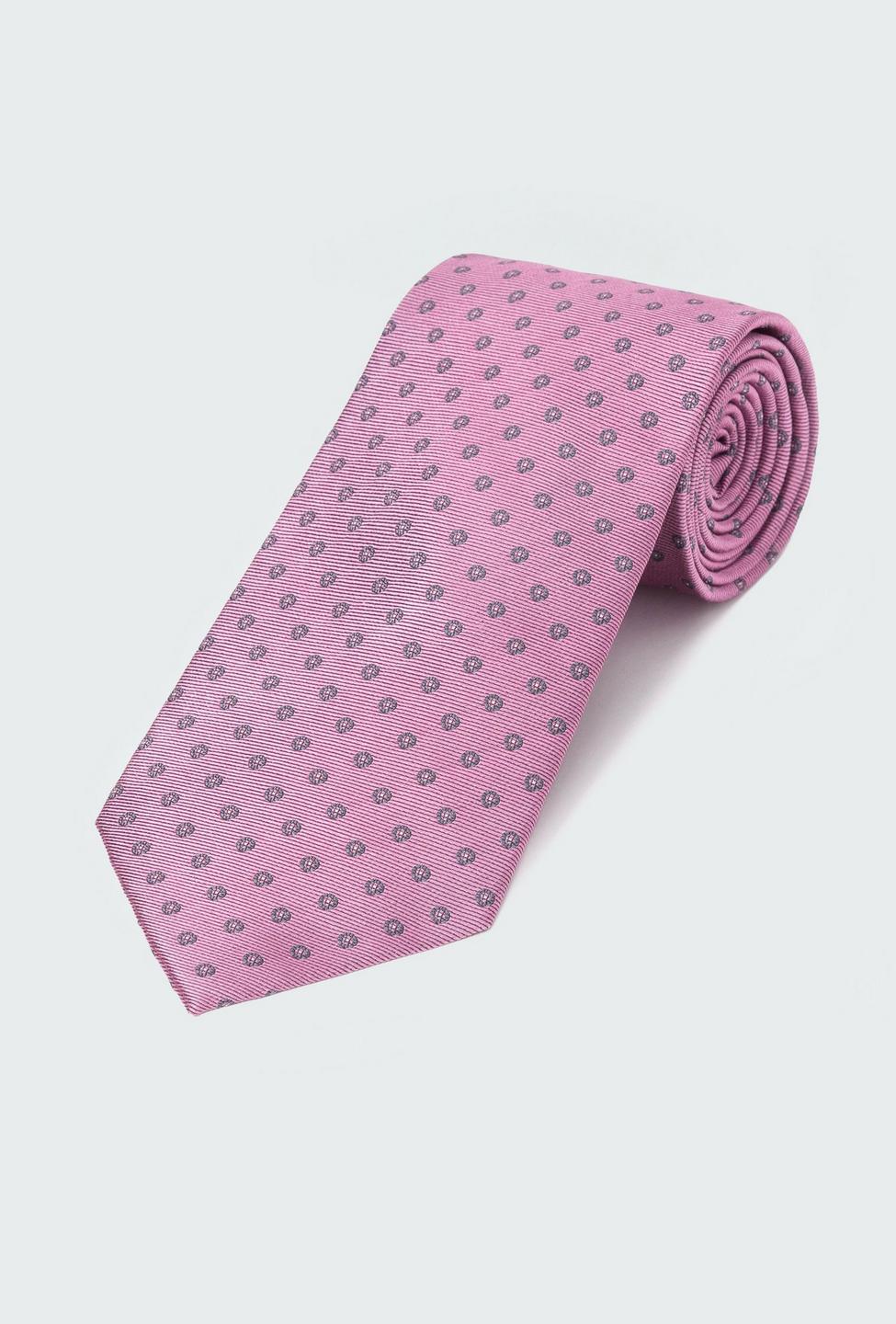 Pink Pindot Tie
