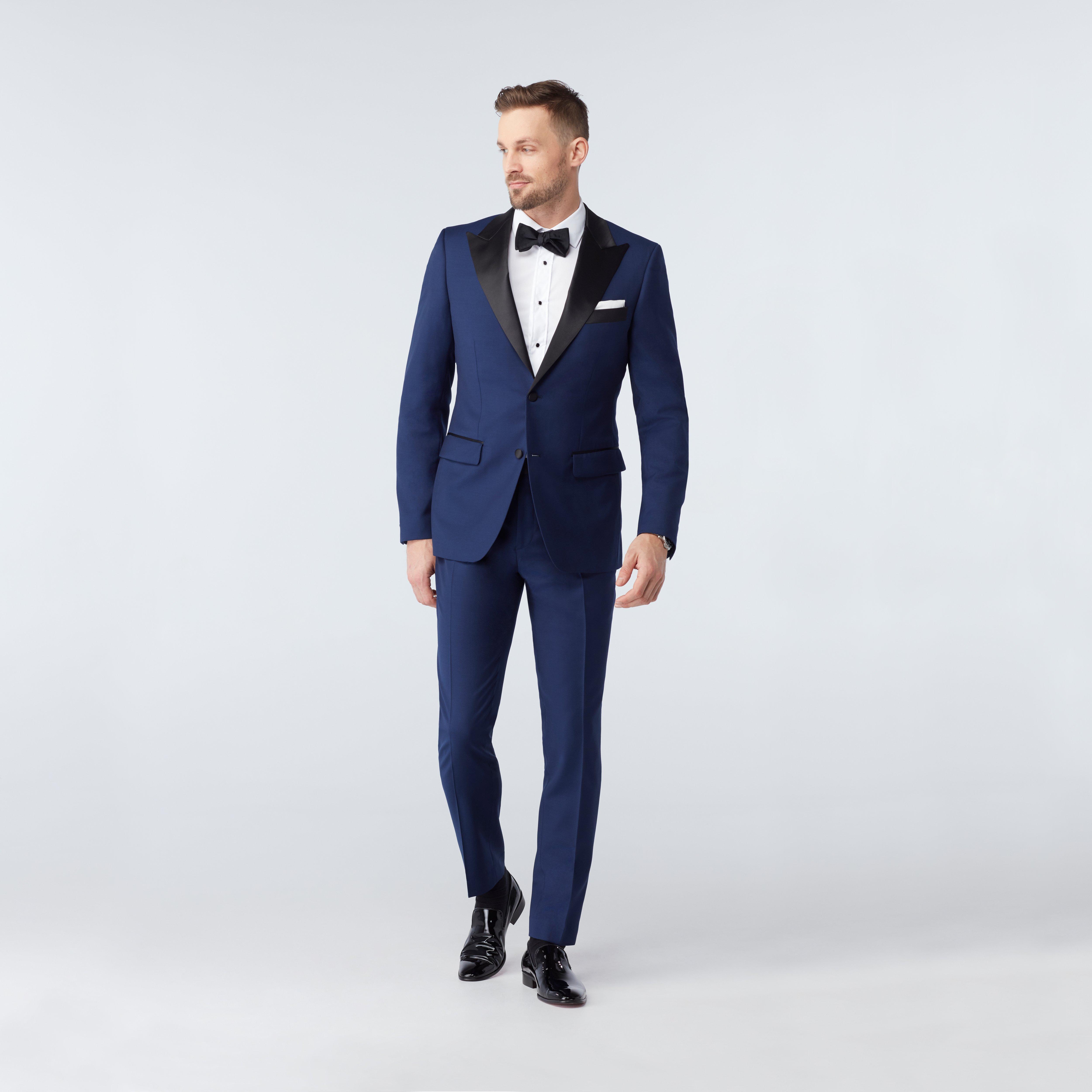 Navy blue outlet tuxedo suit