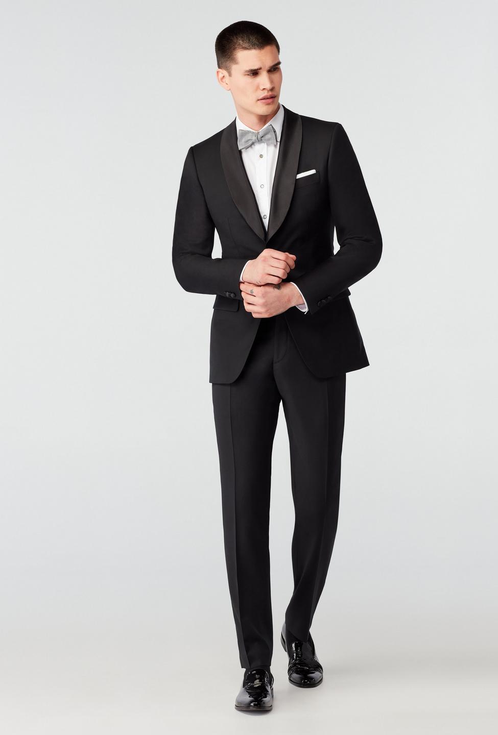 Black suit - Highworth Solid Design from Tuxedo Indochino Collection
