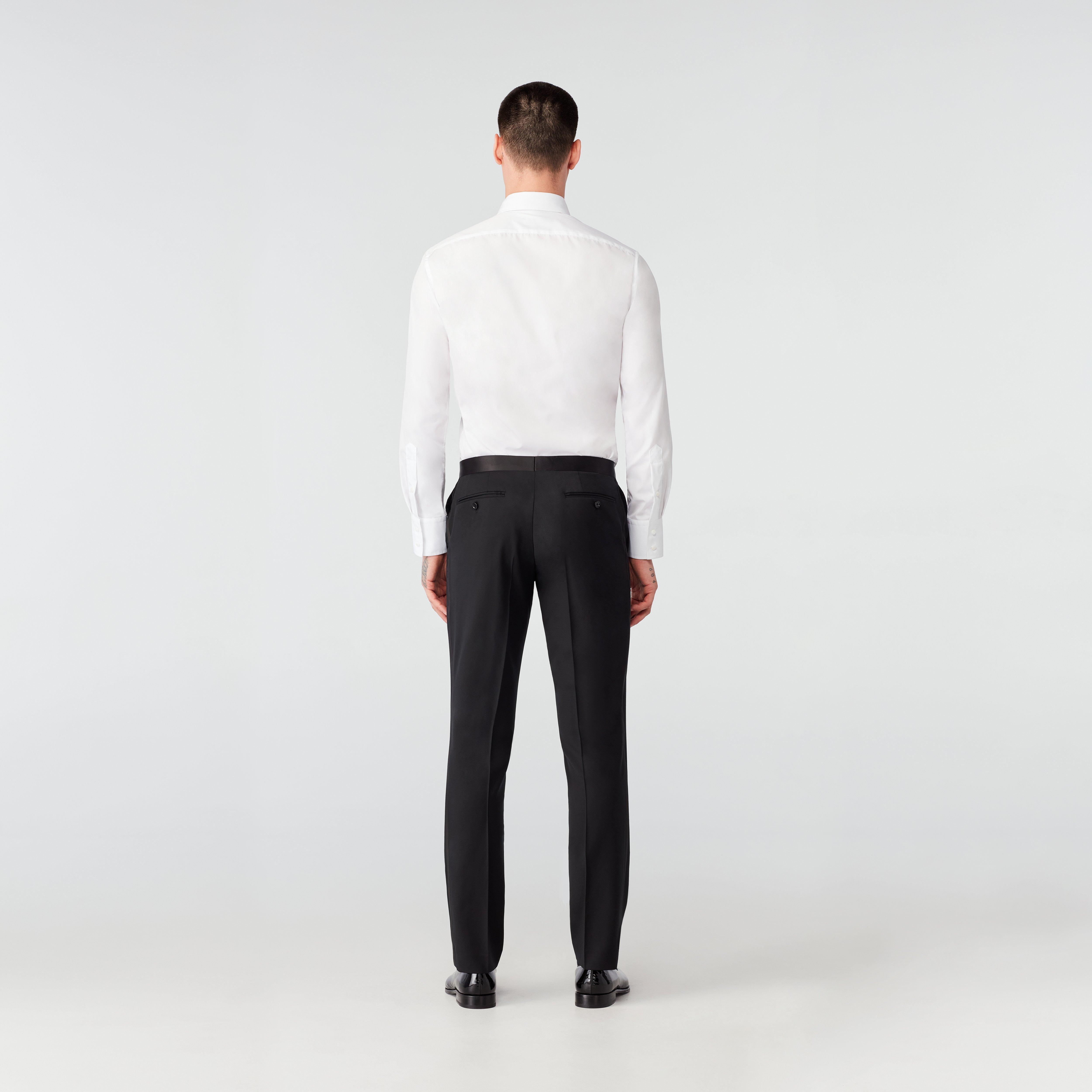 Product thumbnail 2 Black pants - Highworth Solid Design from Tuxedo Indochino Collection