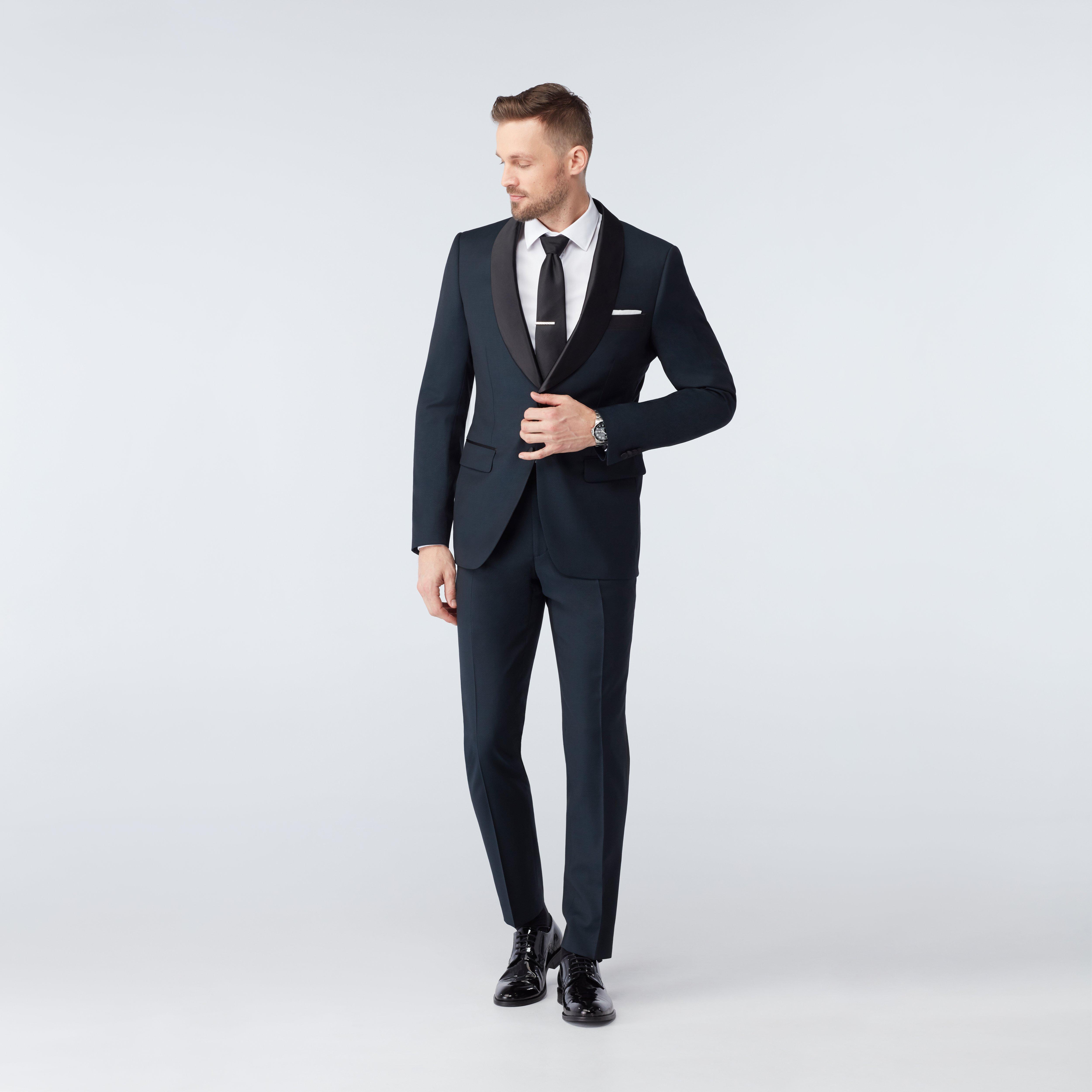 Custom Suits Made For You - Highworth Teal Tuxedo | INDOCHINO