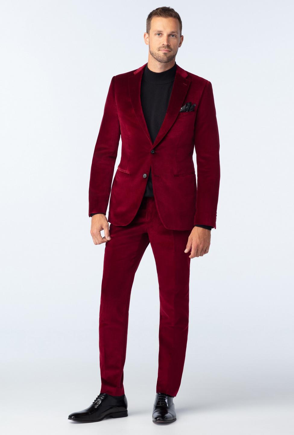 Burgundy suit - Harford Solid Design from Premium Indochino Collection