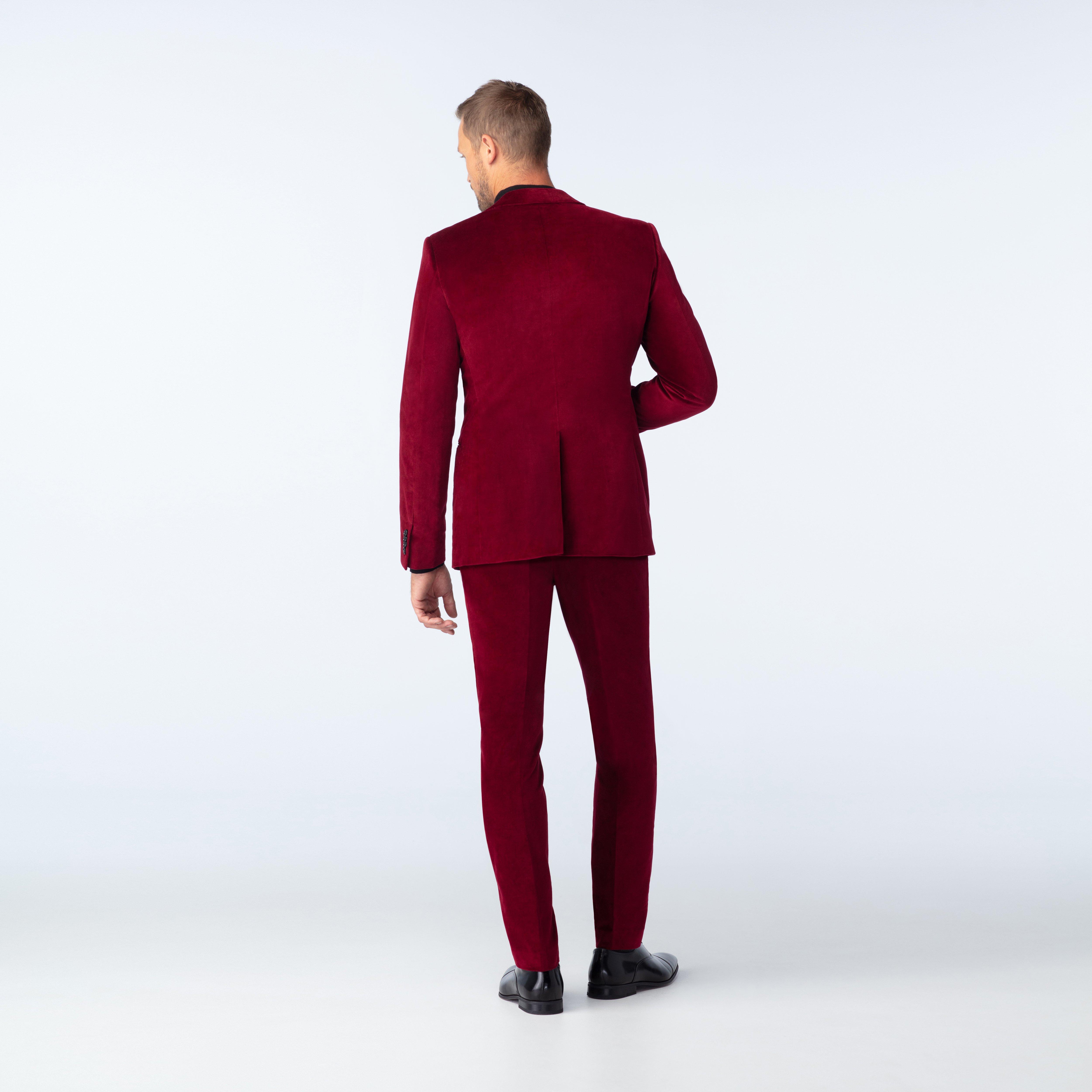 Product thumbnail 2 Burgundy suit - Hardford Solid Design from Premium Indochino Collection