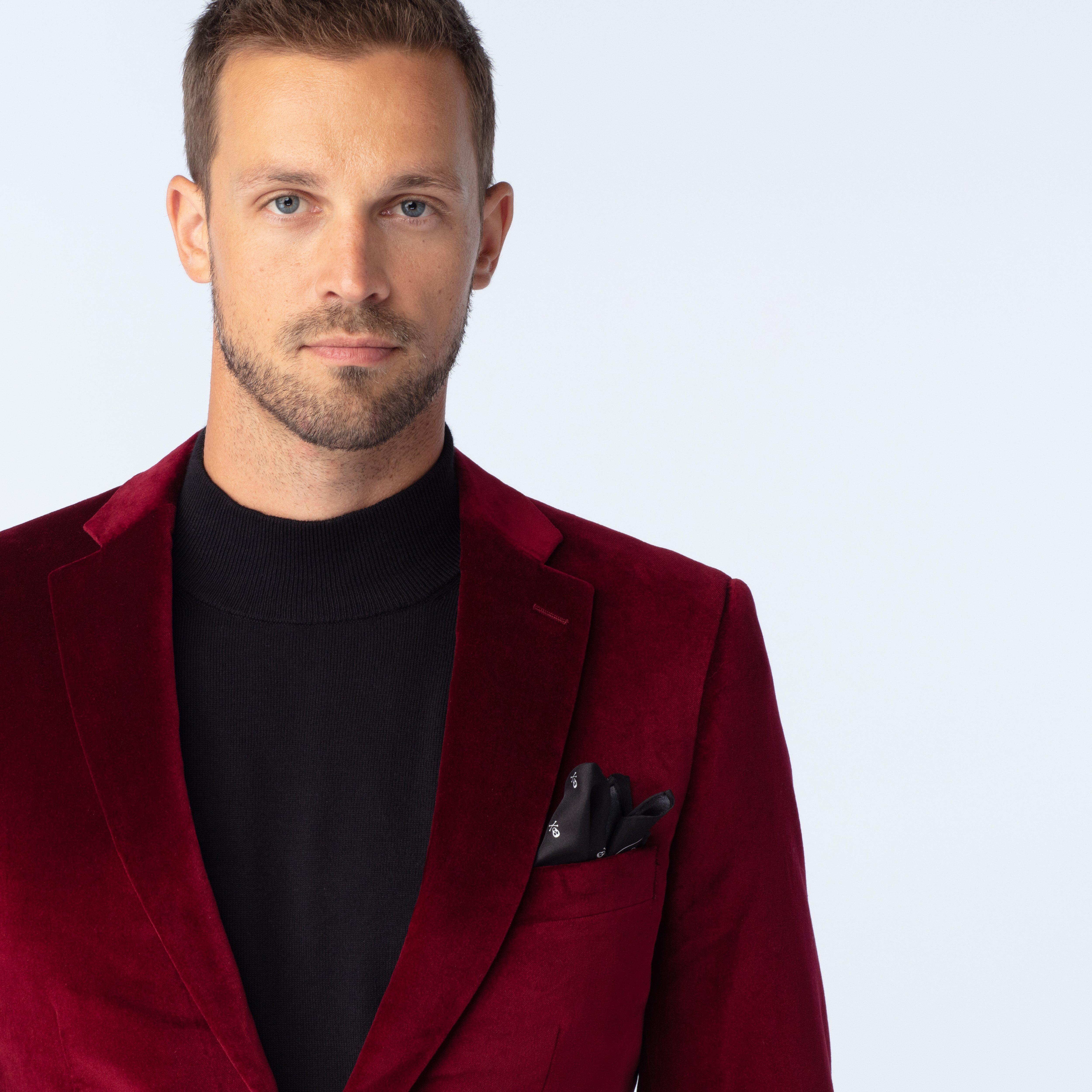 Product thumbnail 6 Burgundy suit - Hardford Solid Design from Premium Indochino Collection