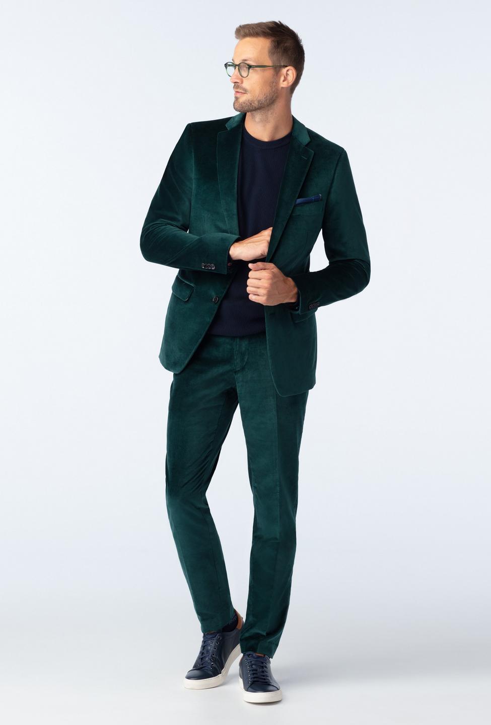 Green suit - Harford Solid Design from Premium Indochino Collection