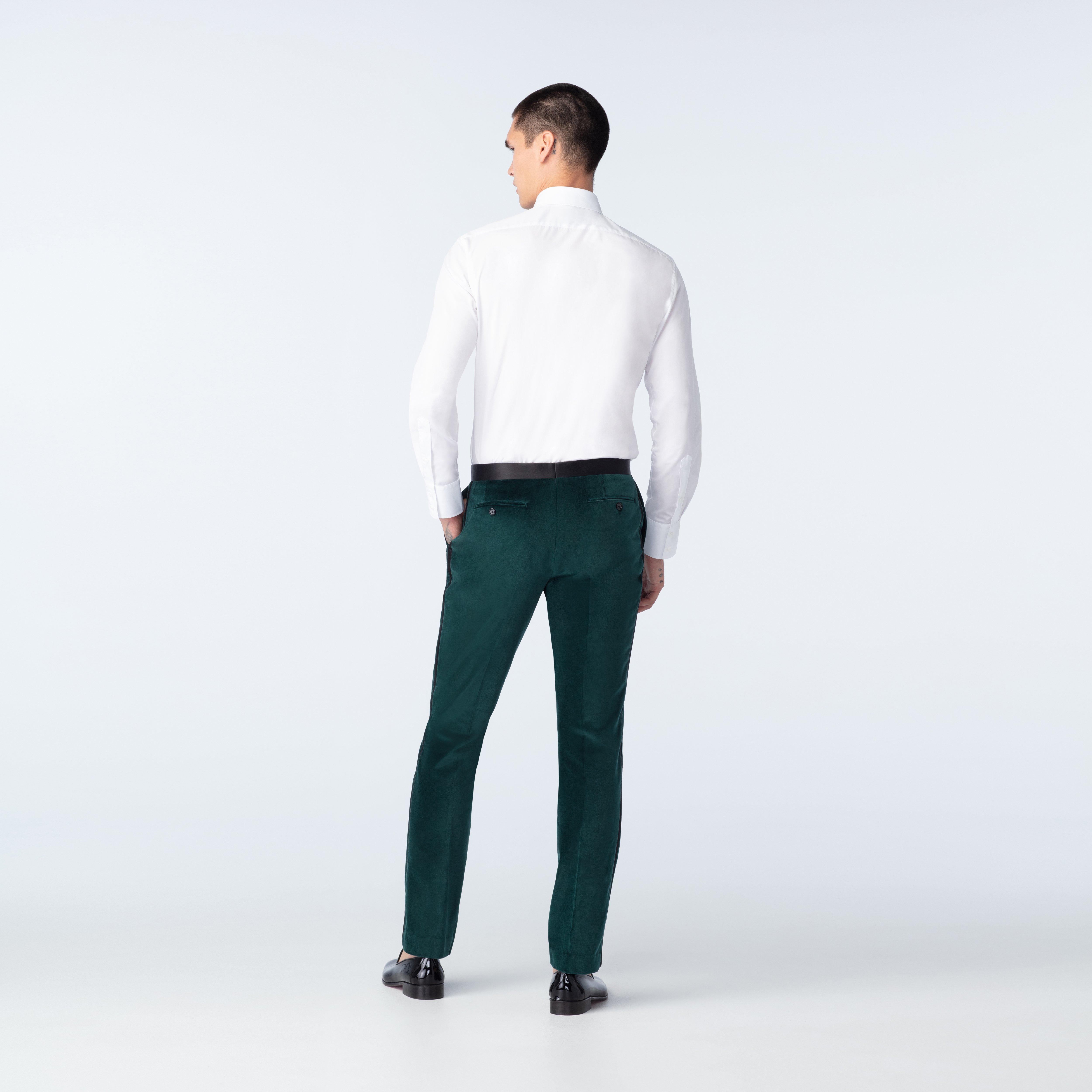 Product thumbnail 2 Green pants - Hardford Solid Design from Tuxedo Indochino Collection