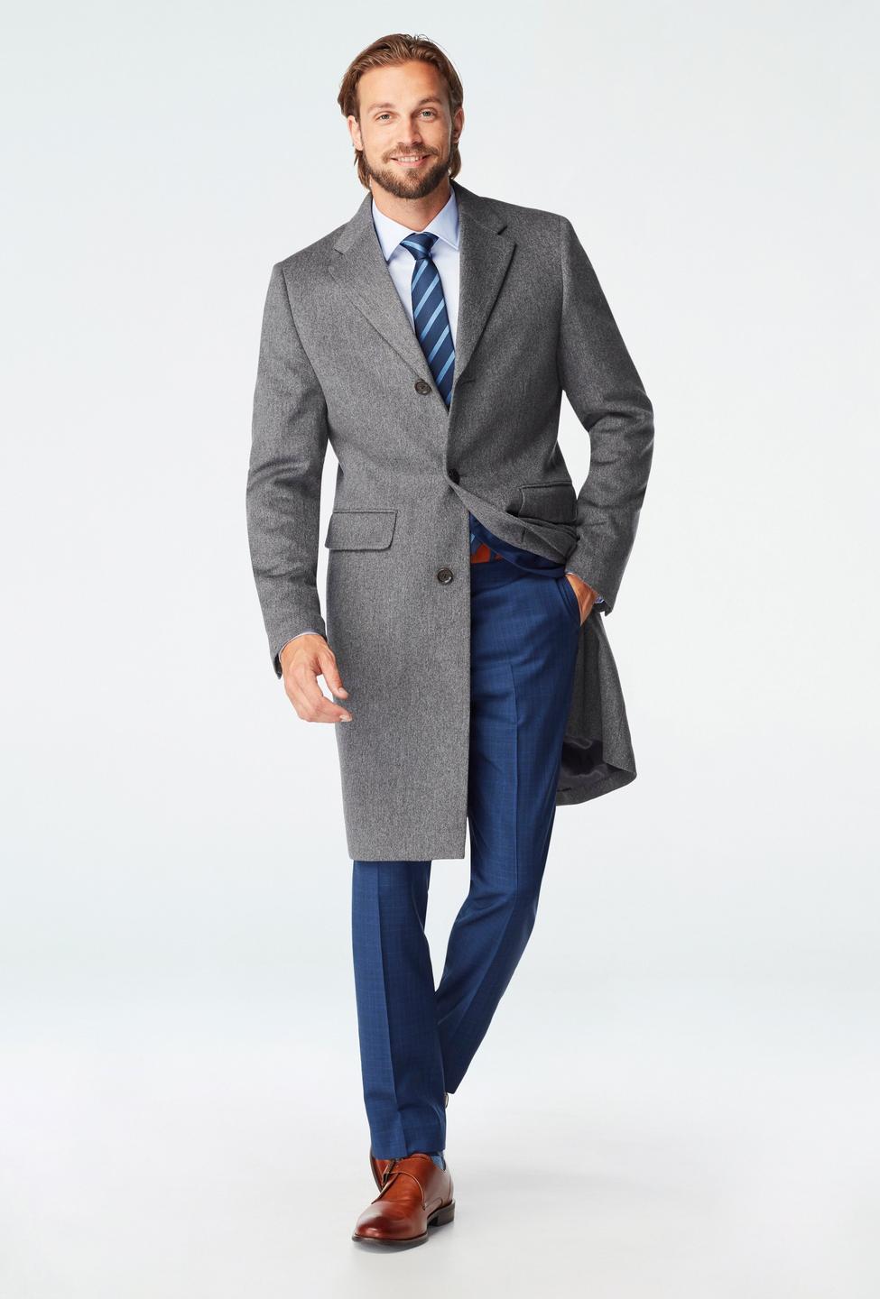 Gray outerwear - Heartford Solid Design from Indochino Collection