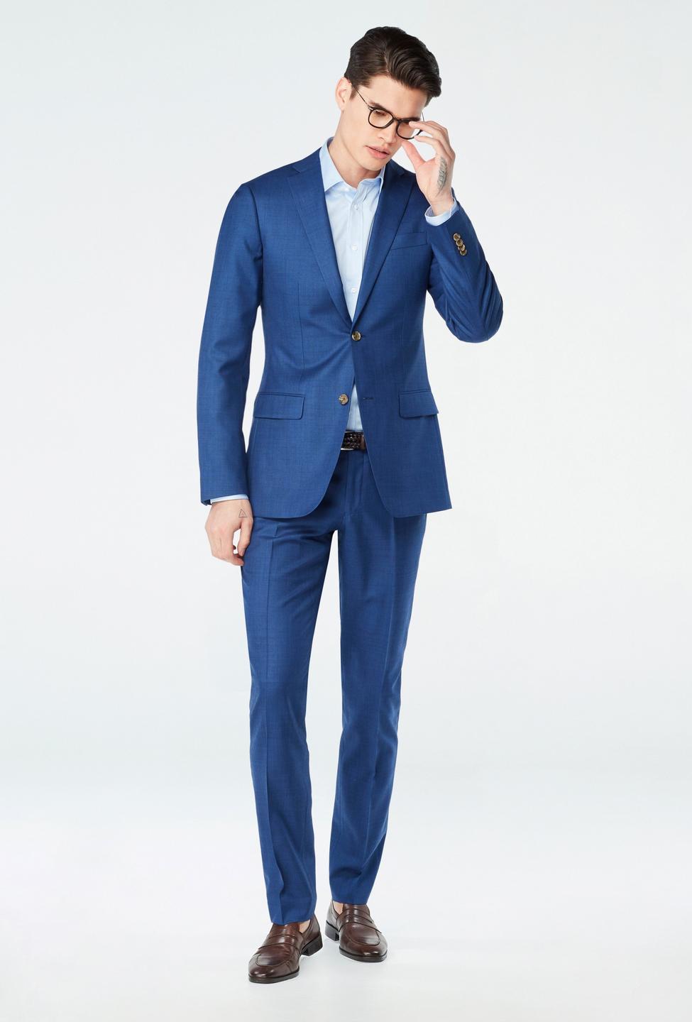 Blue suit - Hayle Solid Design from Premium Indochino Collection