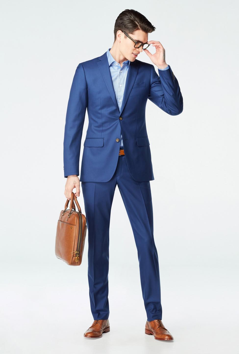 Blue blazer - Highbridge Solid Design from Luxury Indochino Collection