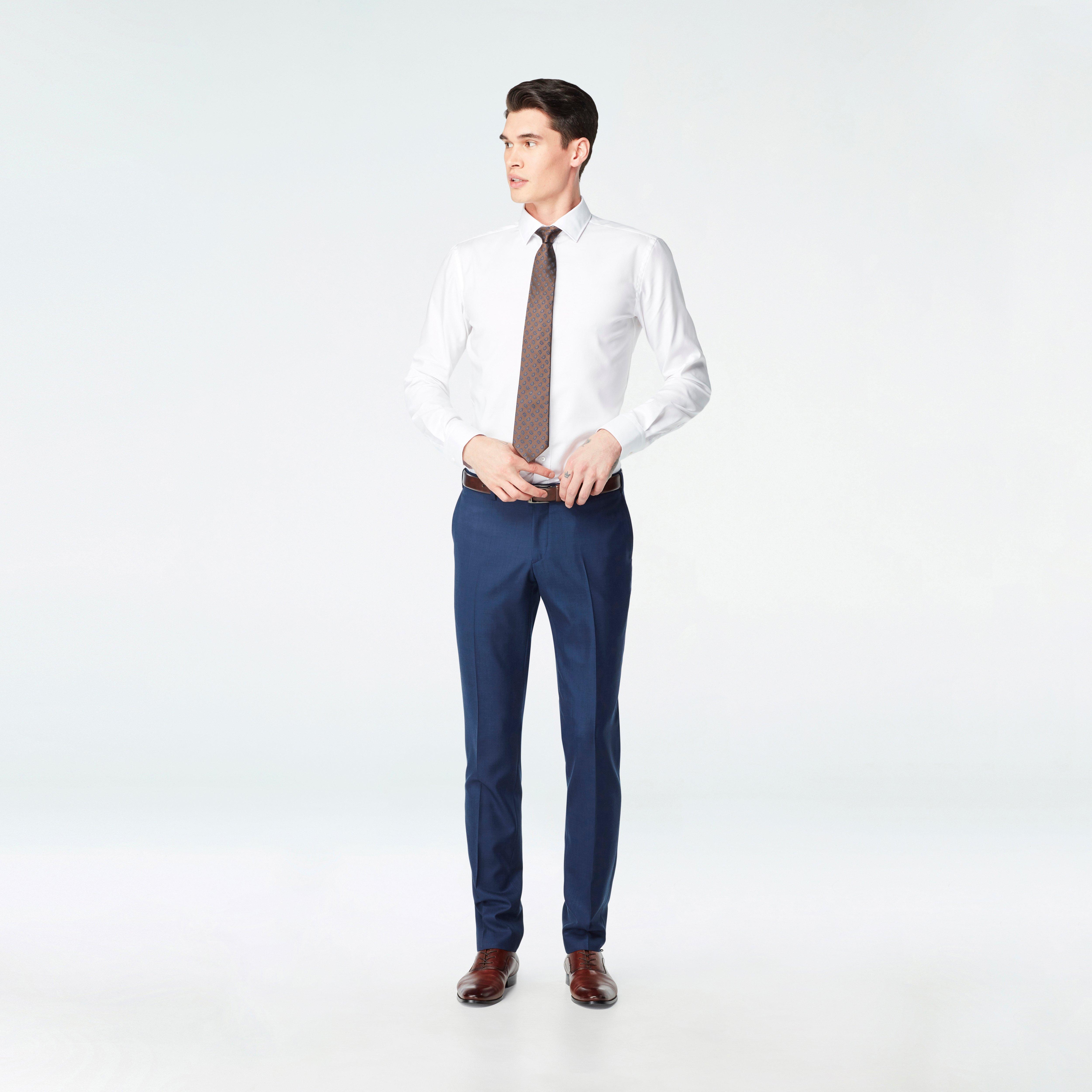 Buy Navy Blue Trousers & Pants for Men by LOUIS PHILIPPE Online | Ajio.com