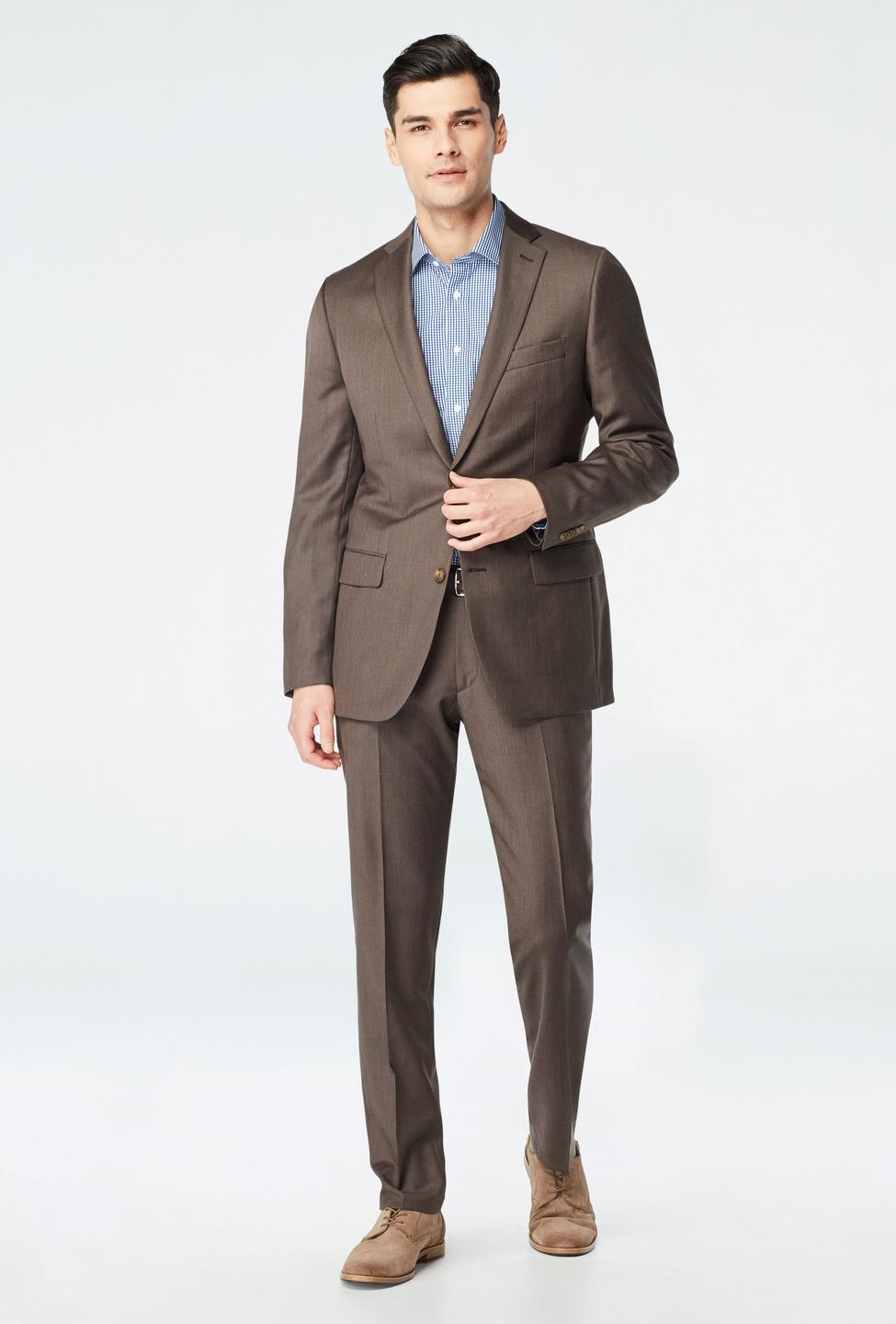 Brown blazer - Hemsworth Solid Design from Premium Indochino Collection