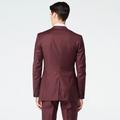 Product thumbnail 2 Burgundy suit - Hemsworth Solid Design from Premium Indochino Collection