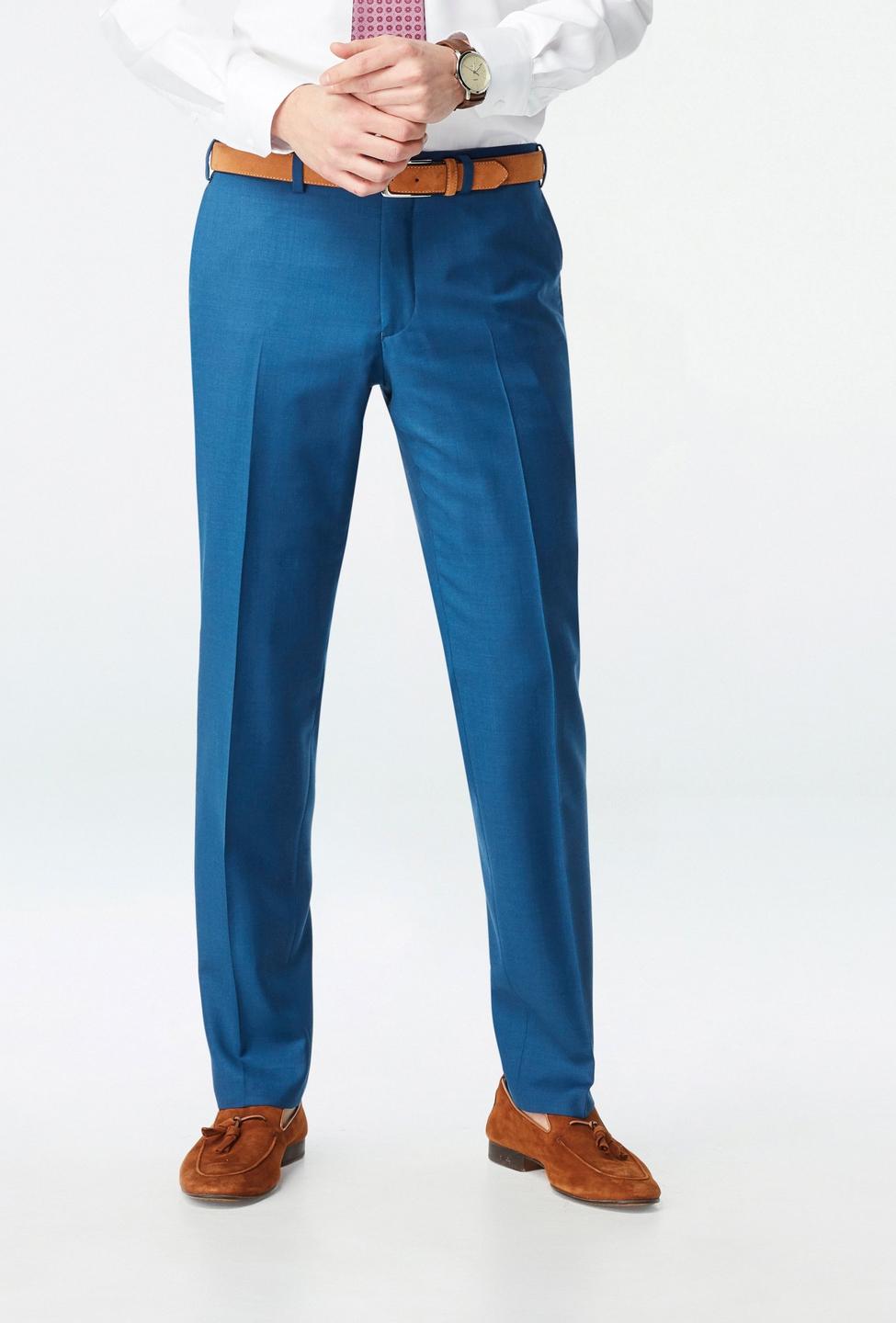 Teal pants - Hemsworth Solid Design from Premium Indochino Collection