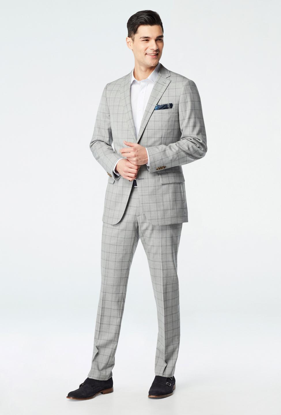 Gray suit - Camden Checked Design from Seasonal Indochino Collection