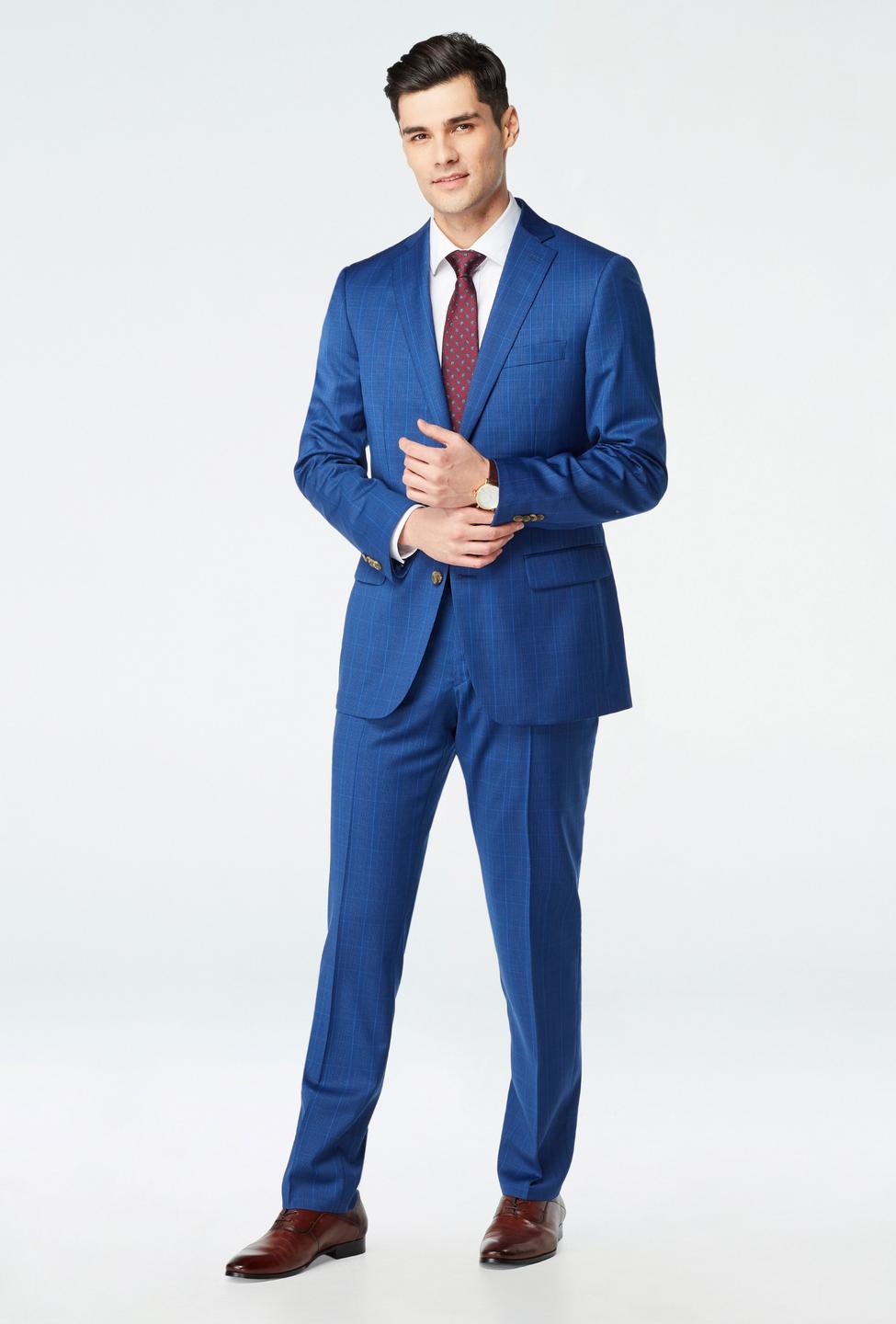 Blue suit - Hemsworth Plaid Design from Premium Indochino Collection