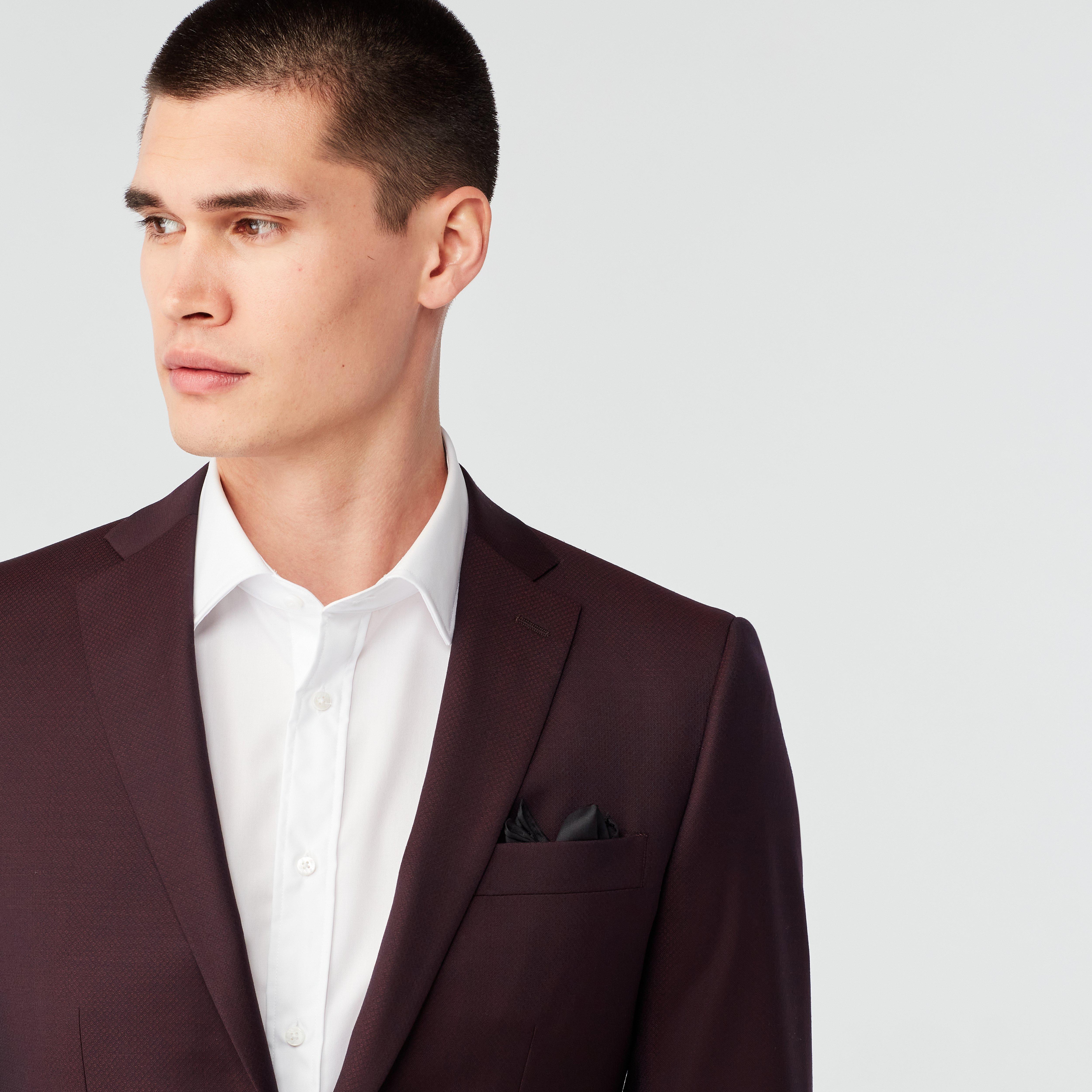 Product thumbnail 4 Burgundy blazer - Highworth Solid Design from Premium Indochino Collection