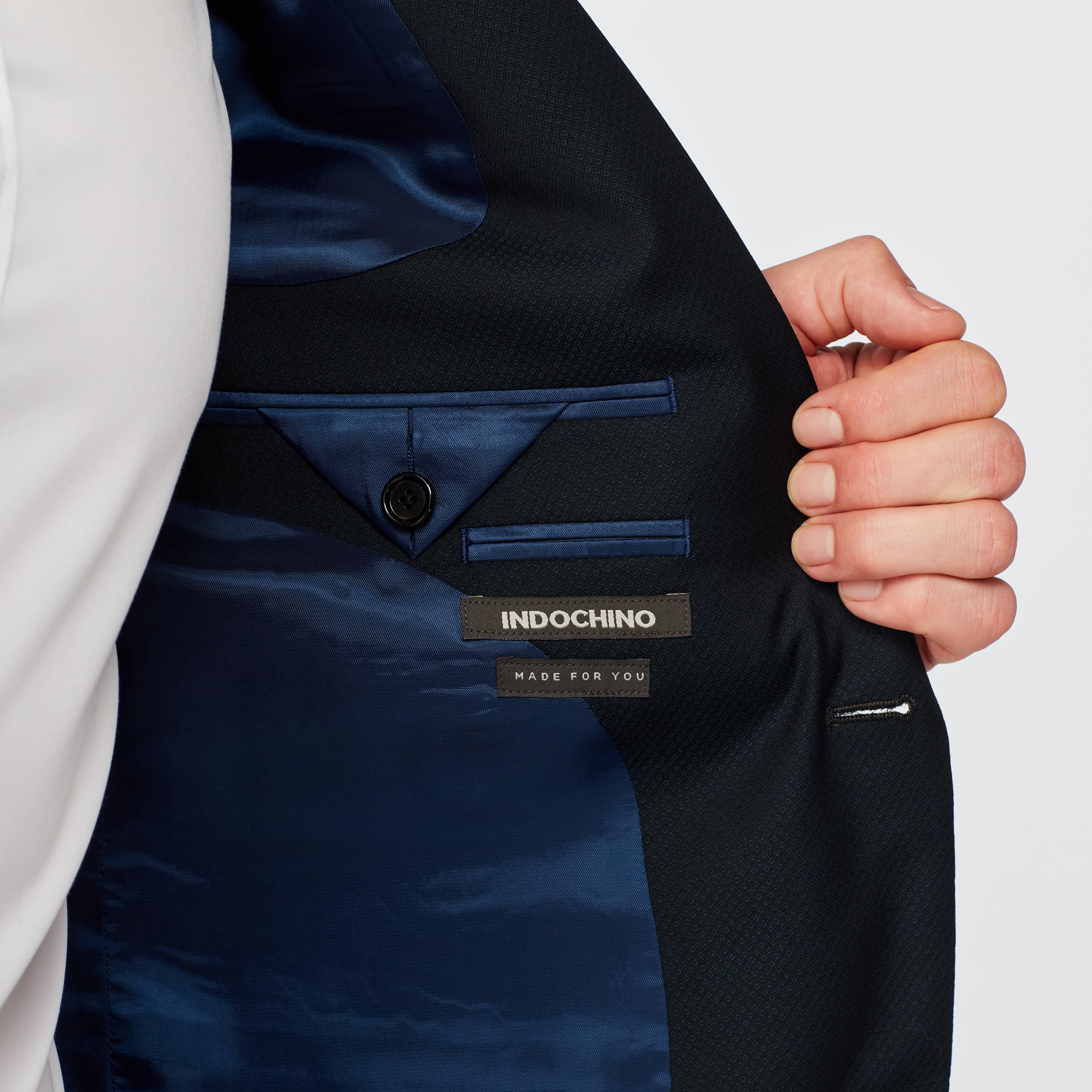 Product thumbnail 3 Teal blazer - Highworth Solid Design from Premium Indochino Collection