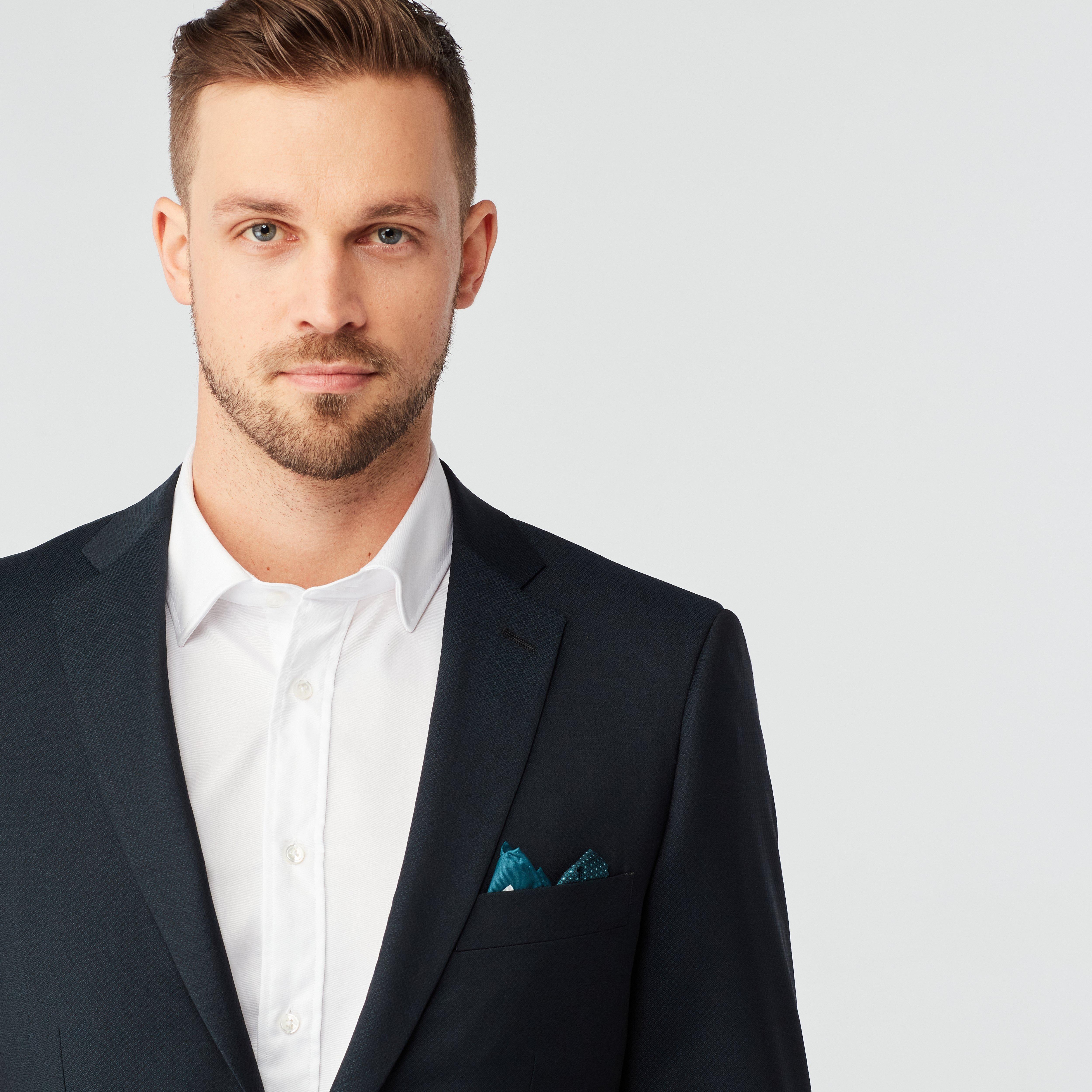 Product thumbnail 4 Teal blazer - Highworth Solid Design from Premium Indochino Collection