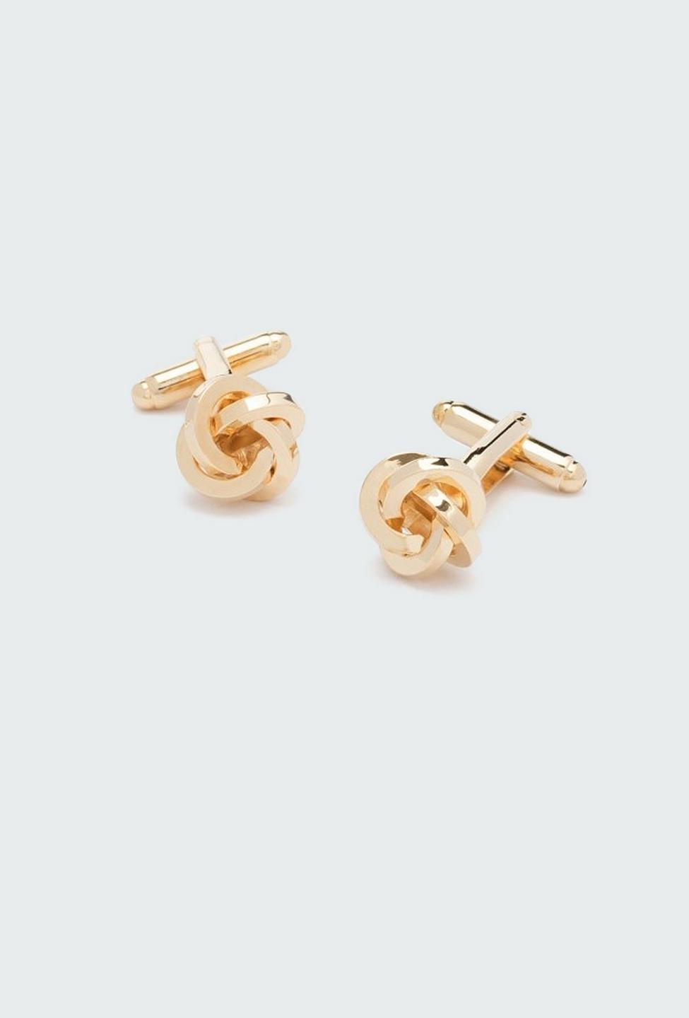 Gold cuff links - Solid Design from Premium Indochino Collection