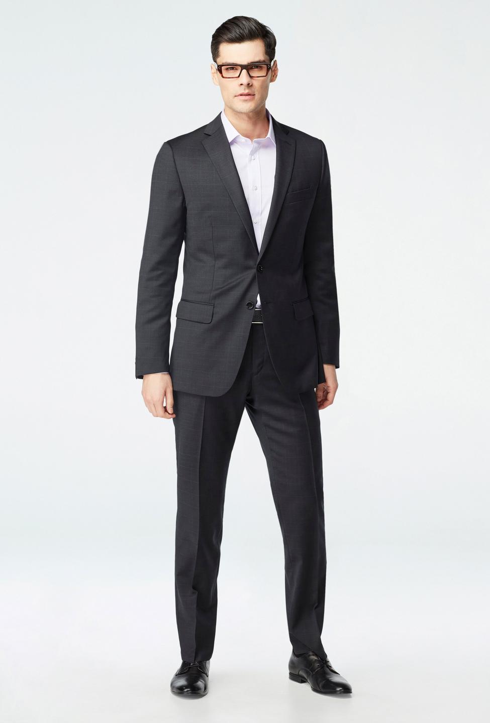 Black suit - Hemsworth Plaid Design from Premium Indochino Collection