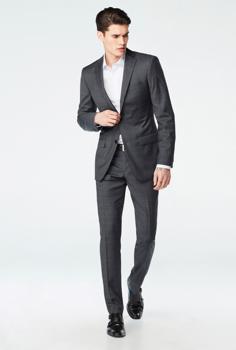 Gray blazer - Hemsworth Plaid Design from Premium Indochino Collection