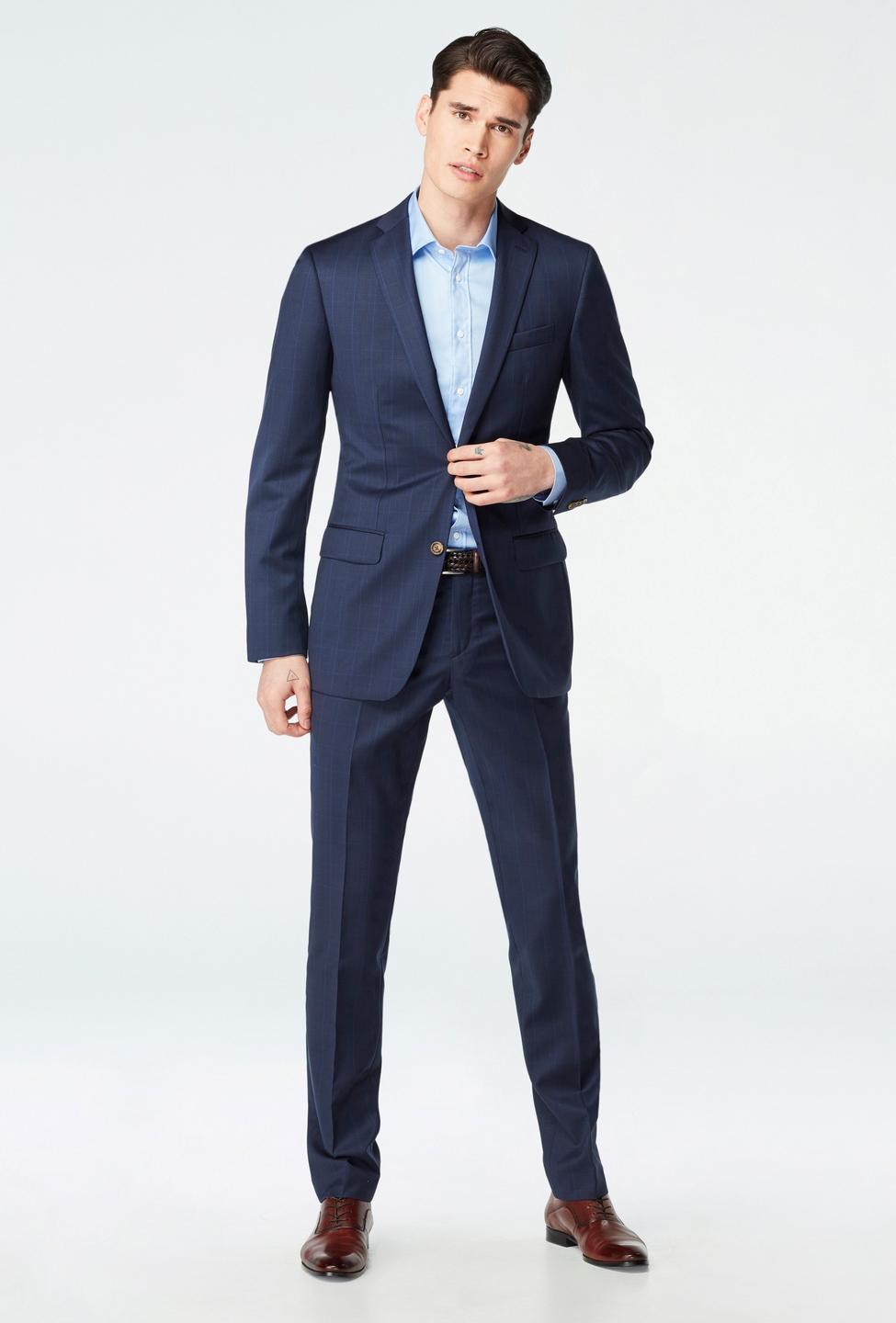Blue blazer - Hemsworth Plaid Design from Premium Indochino Collection