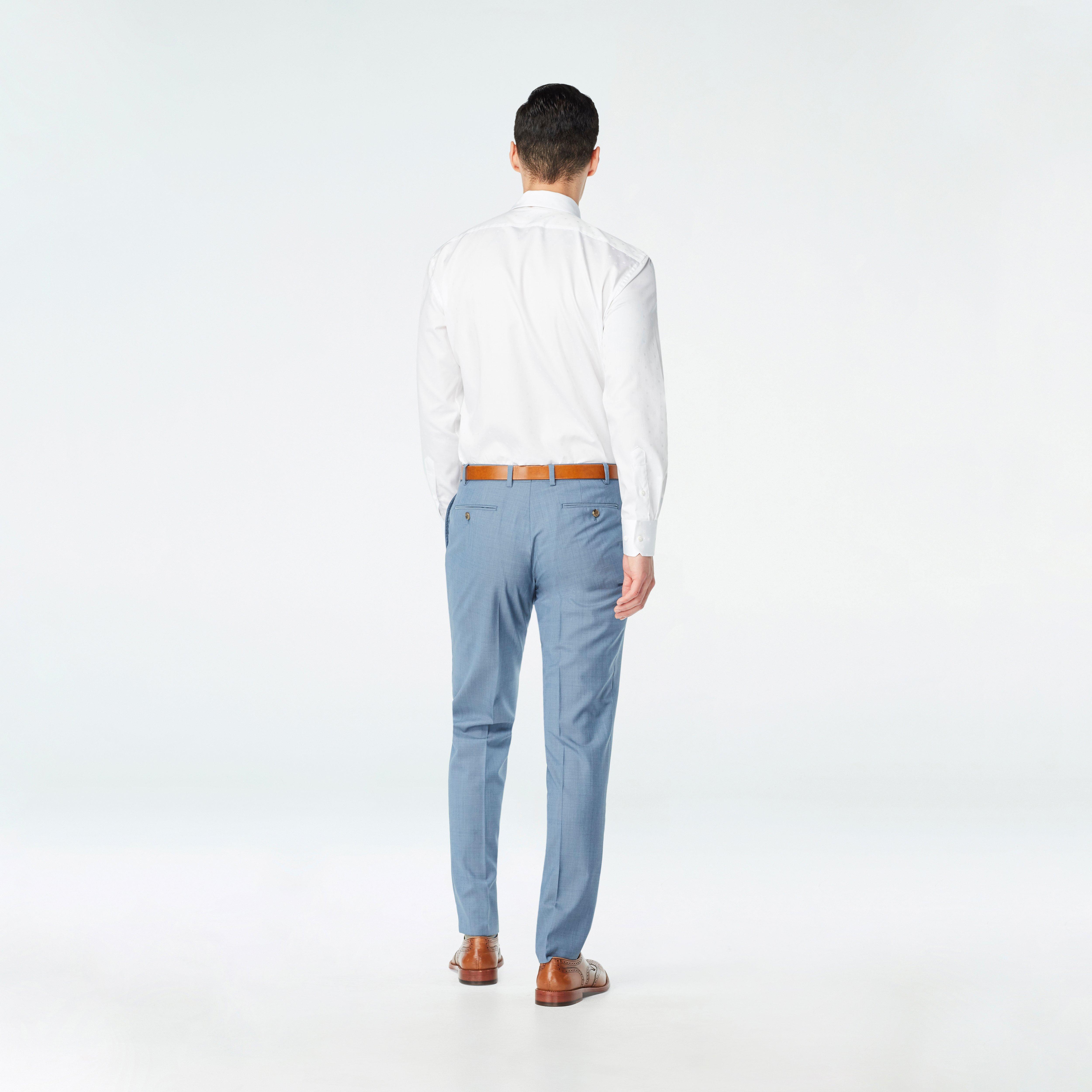 Chatham Light Blue Suit Pants