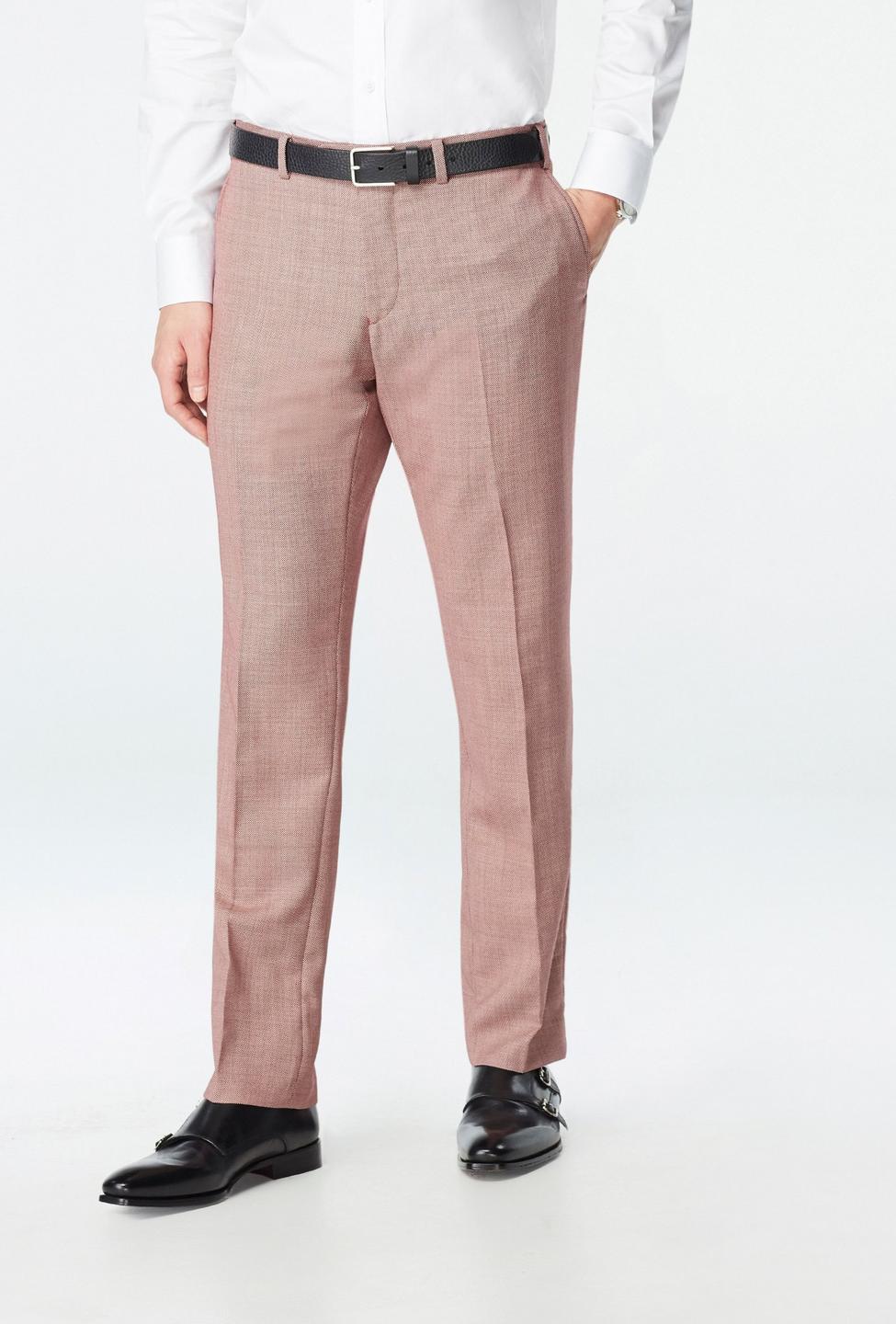 Red pants - Chelsea Solid Design from Seasonal Indochino Collection